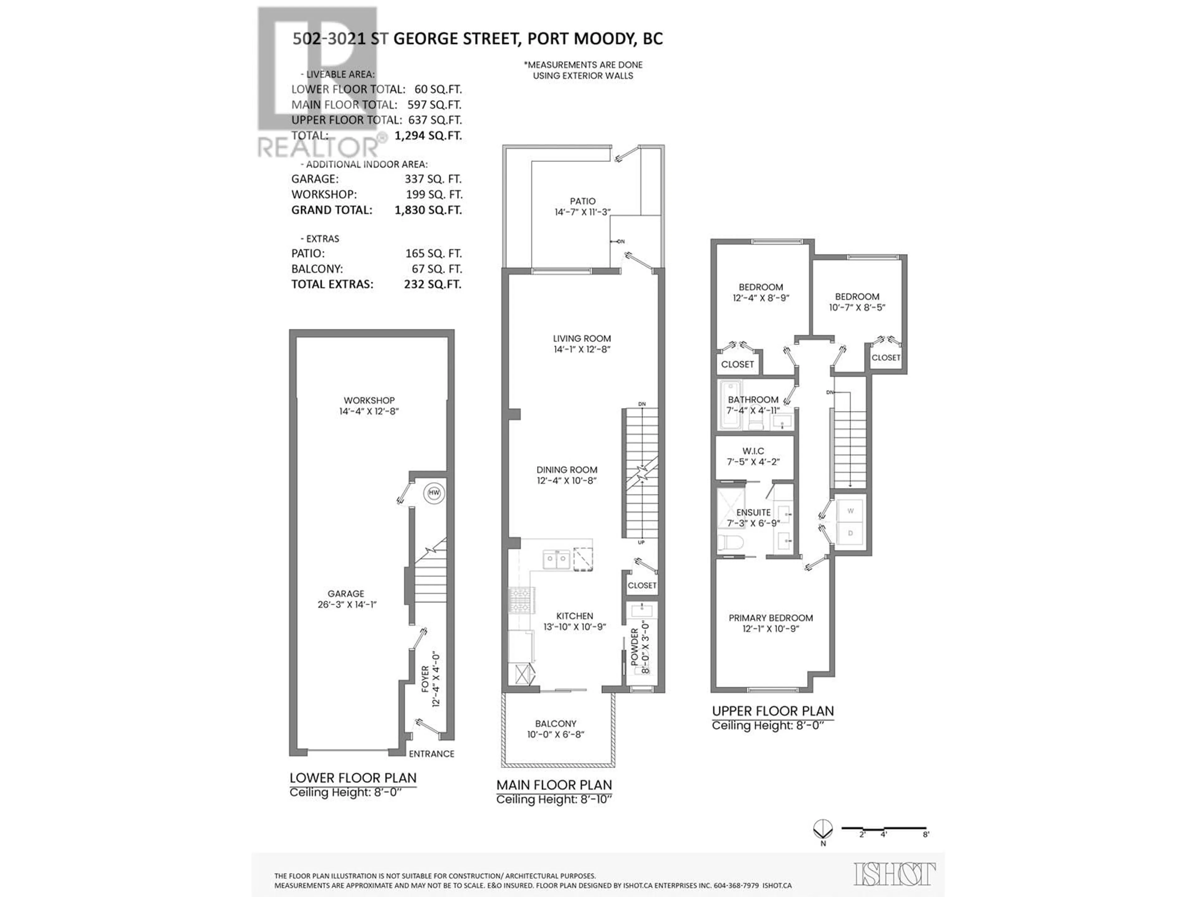 Floor plan for 502 3021 ST GEORGE STREET, Port Moody British Columbia V3H0K3