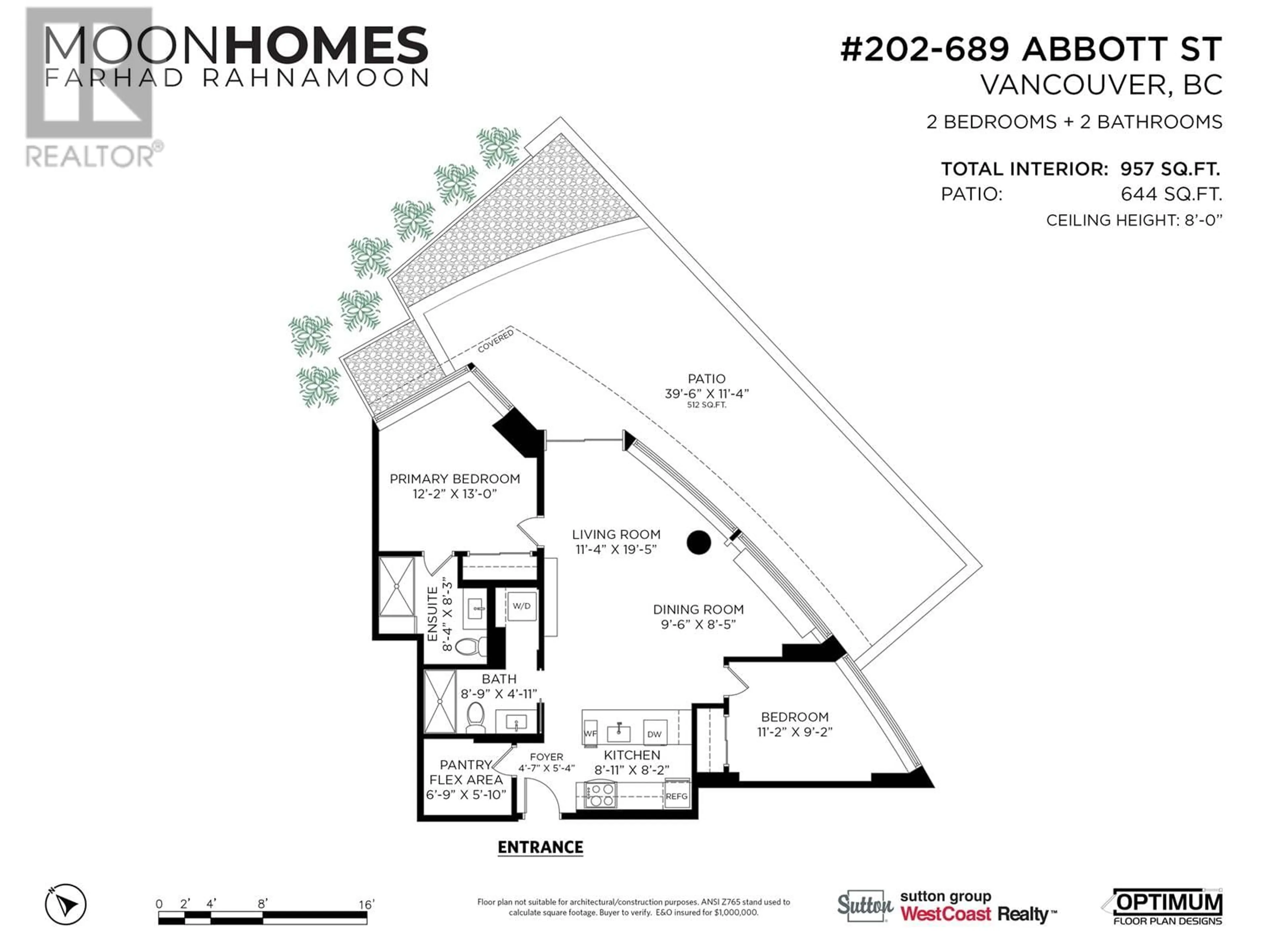 Floor plan for 202 689 ABBOTT STREET, Vancouver British Columbia V6B0J2