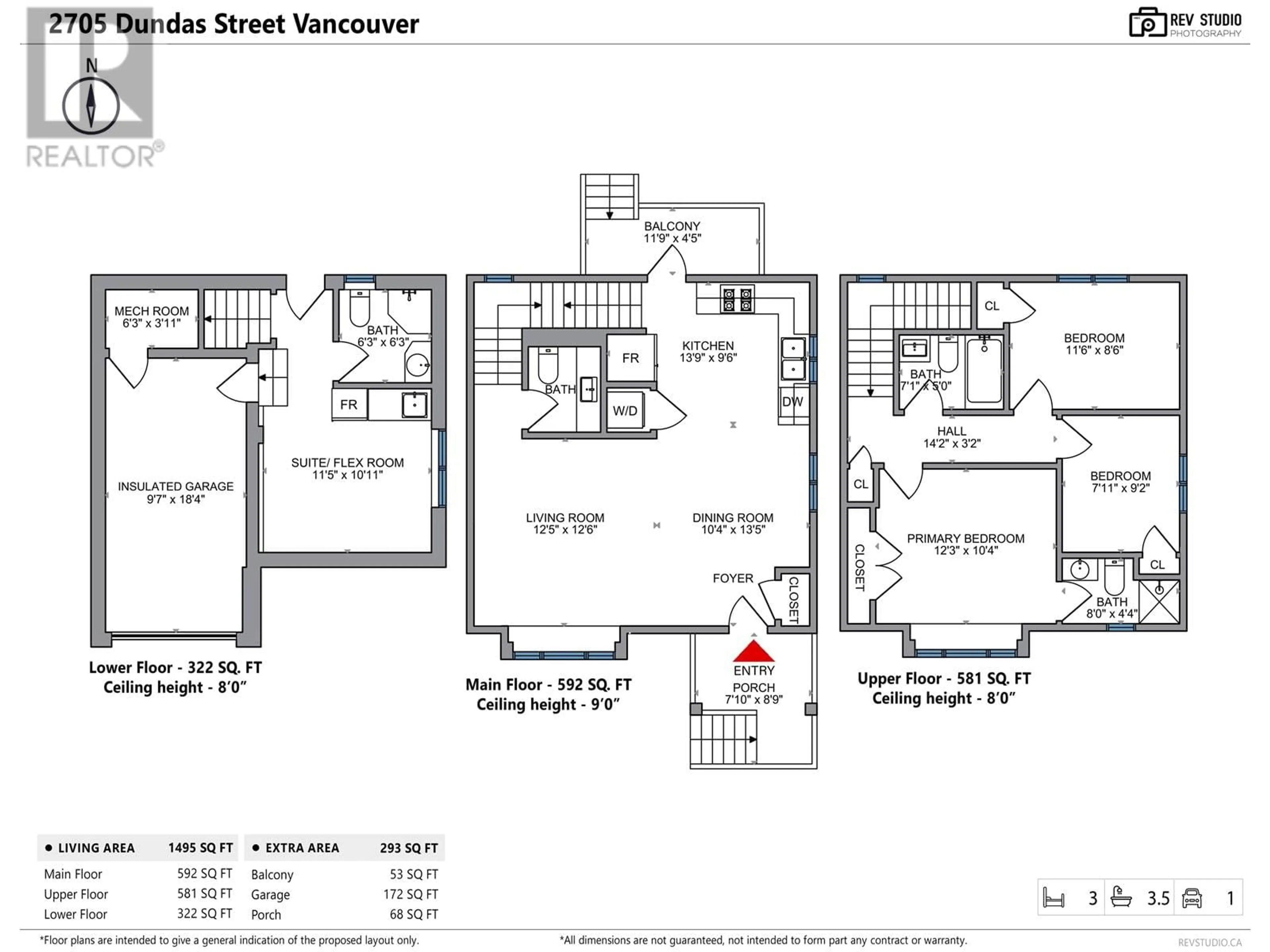 Floor plan for 2705 DUNDAS STREET, Vancouver British Columbia V5K3L9