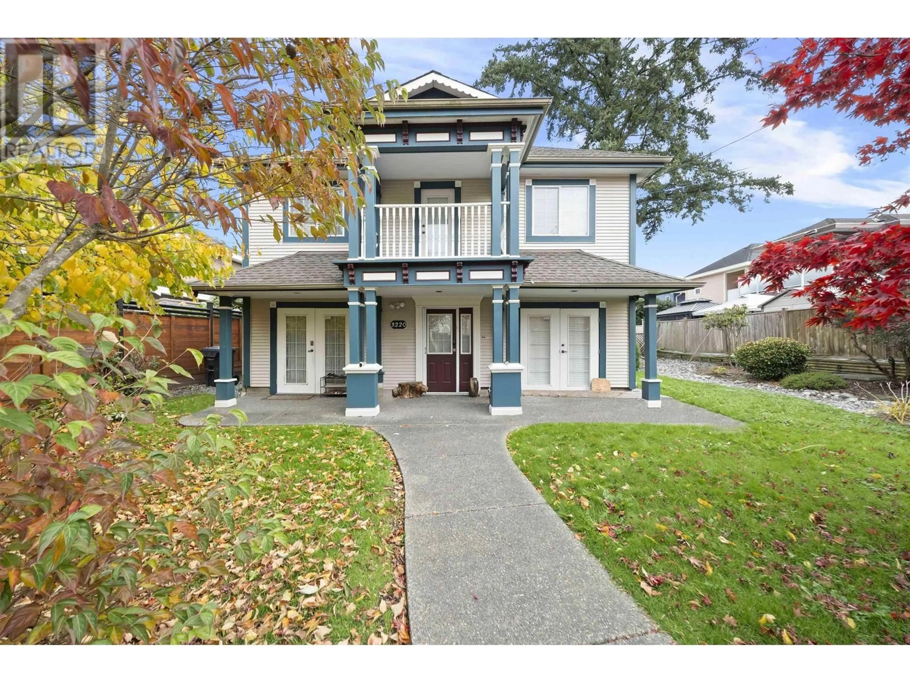 A pic from outside/outdoor area/front of a property/back of a property/a pic from drone, street for 3220 GARDEN CITY ROAD, Richmond British Columbia V6X2J6