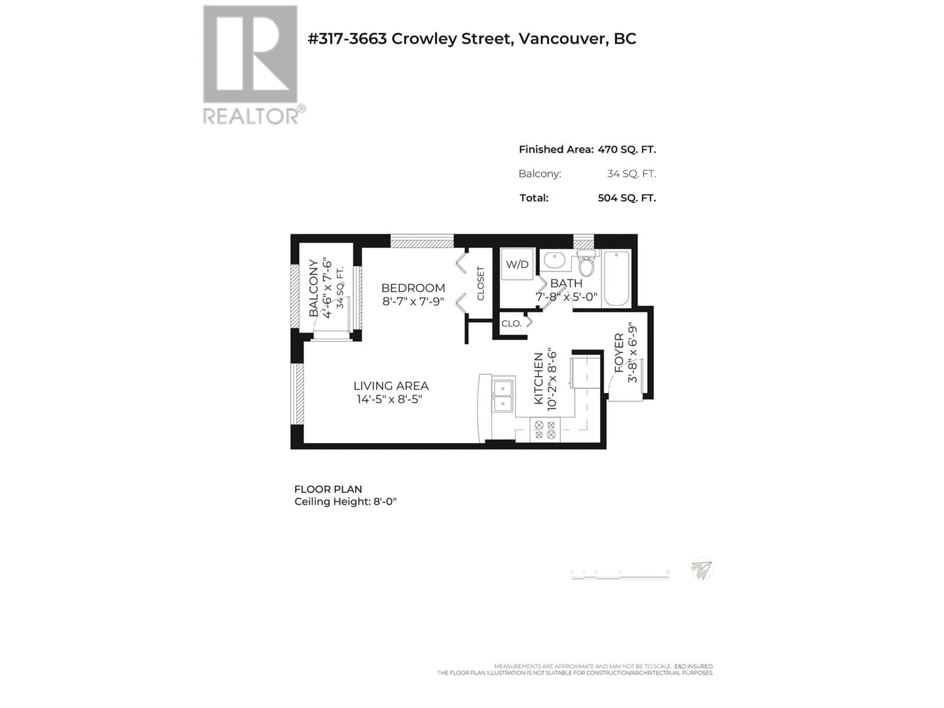 Floor plan for 317 3663 CROWLEY DRIVE, Vancouver British Columbia V5R6H4