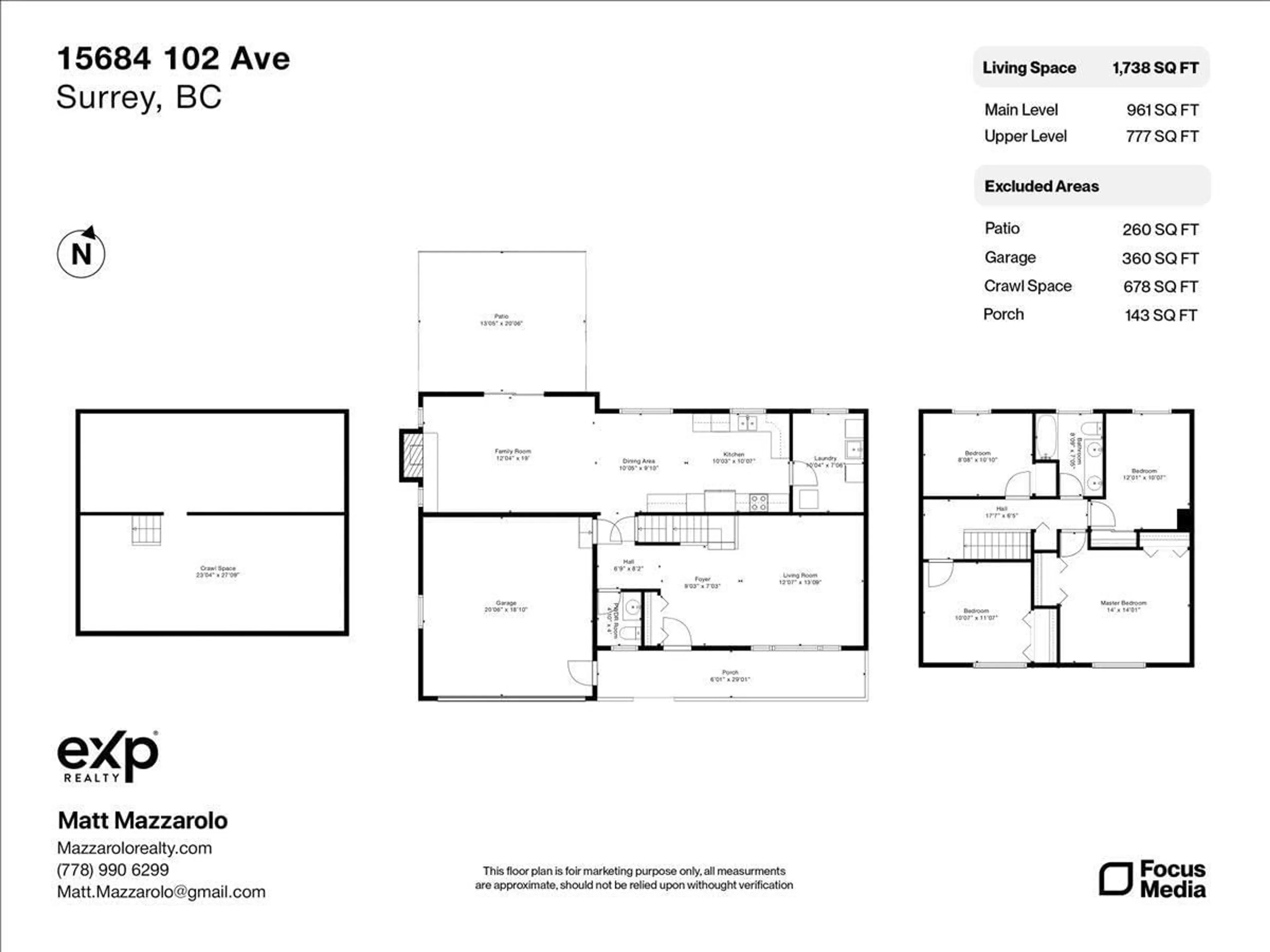 Floor plan for 15684 102 AVENUE, Surrey British Columbia V4N2G4