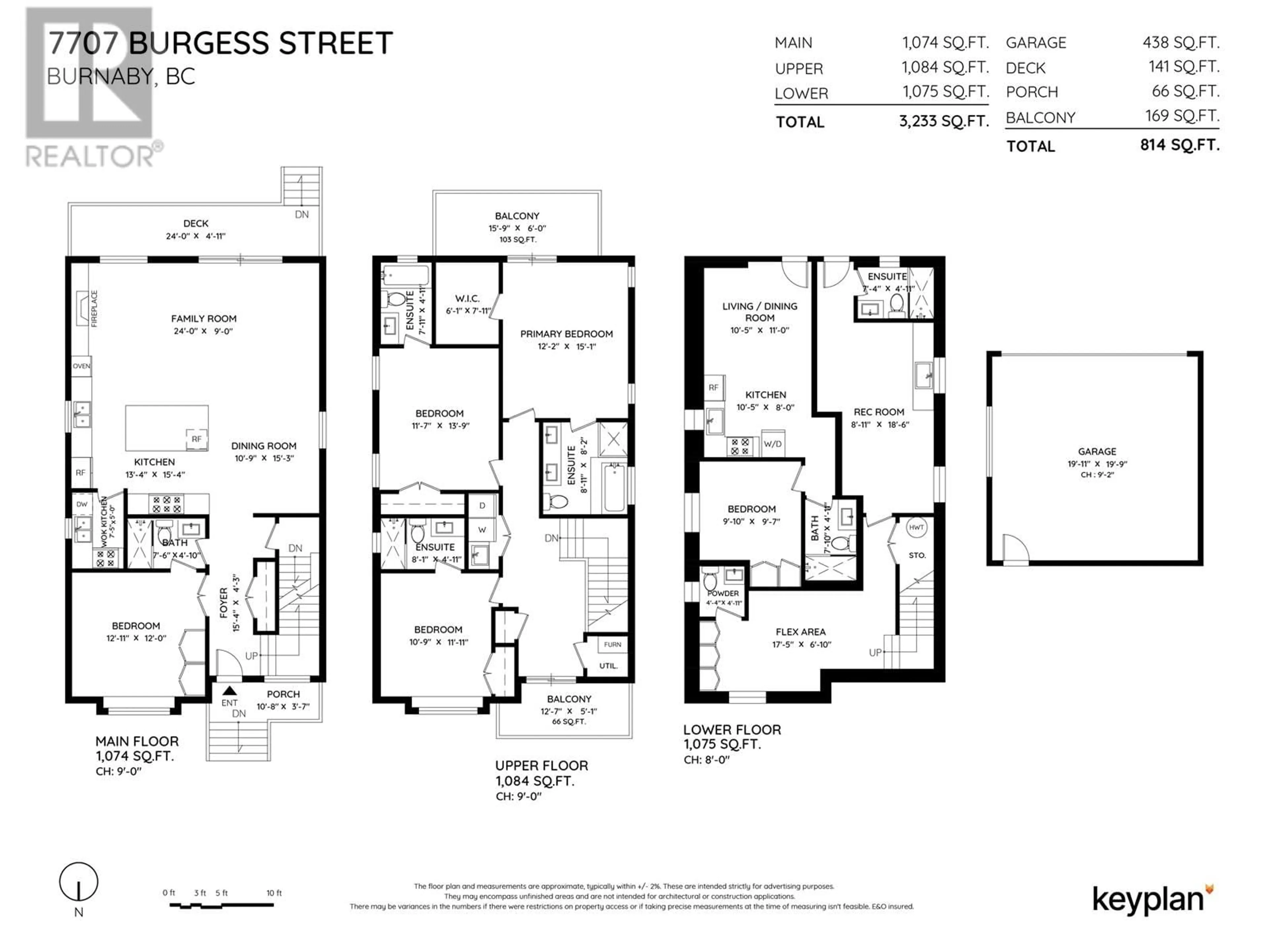 Floor plan for 7707 BURGESS STREET, Burnaby British Columbia V3N3J1