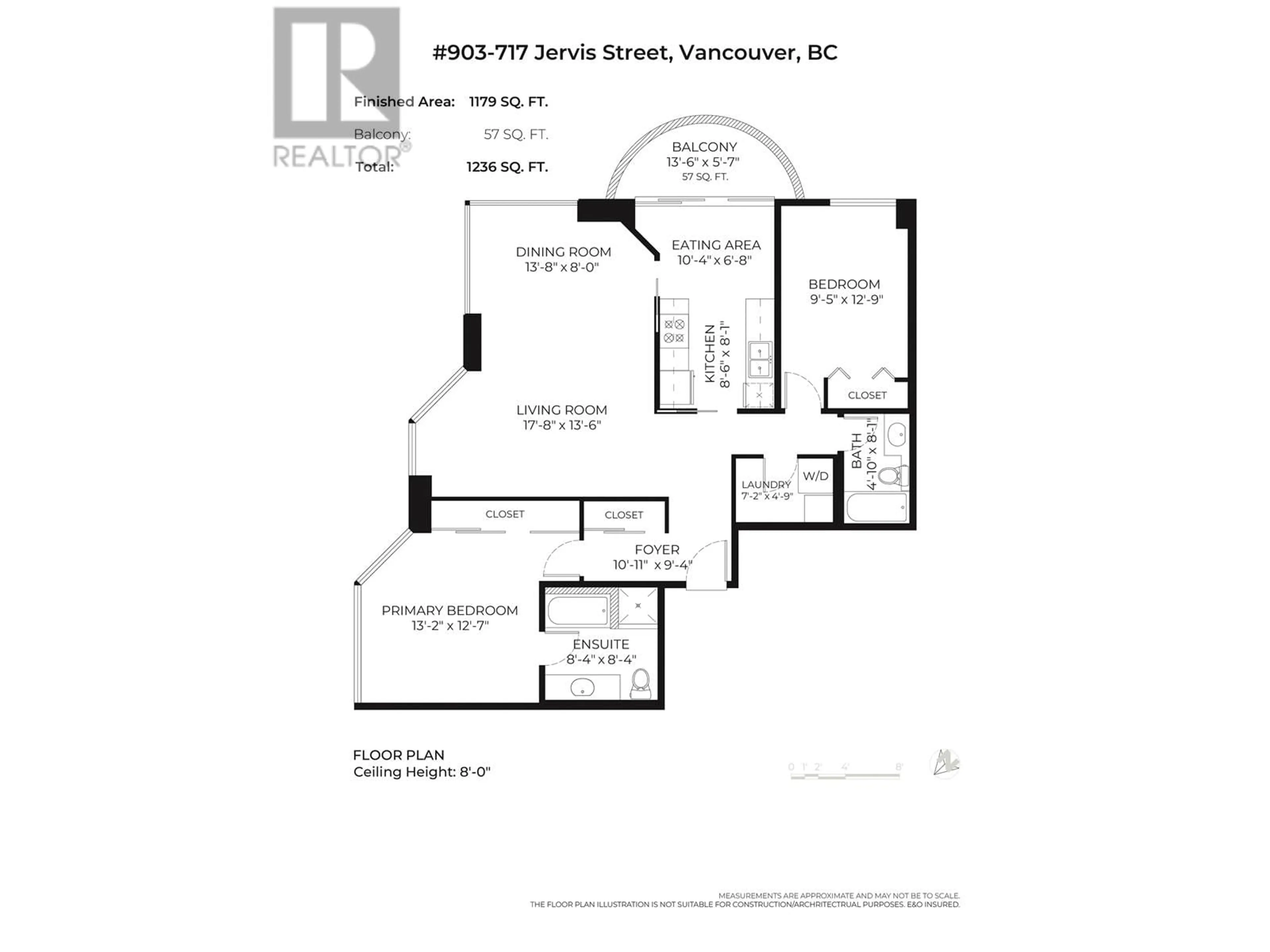 Floor plan for 903 717 JERVIS STREET, Vancouver British Columbia V6E4L5