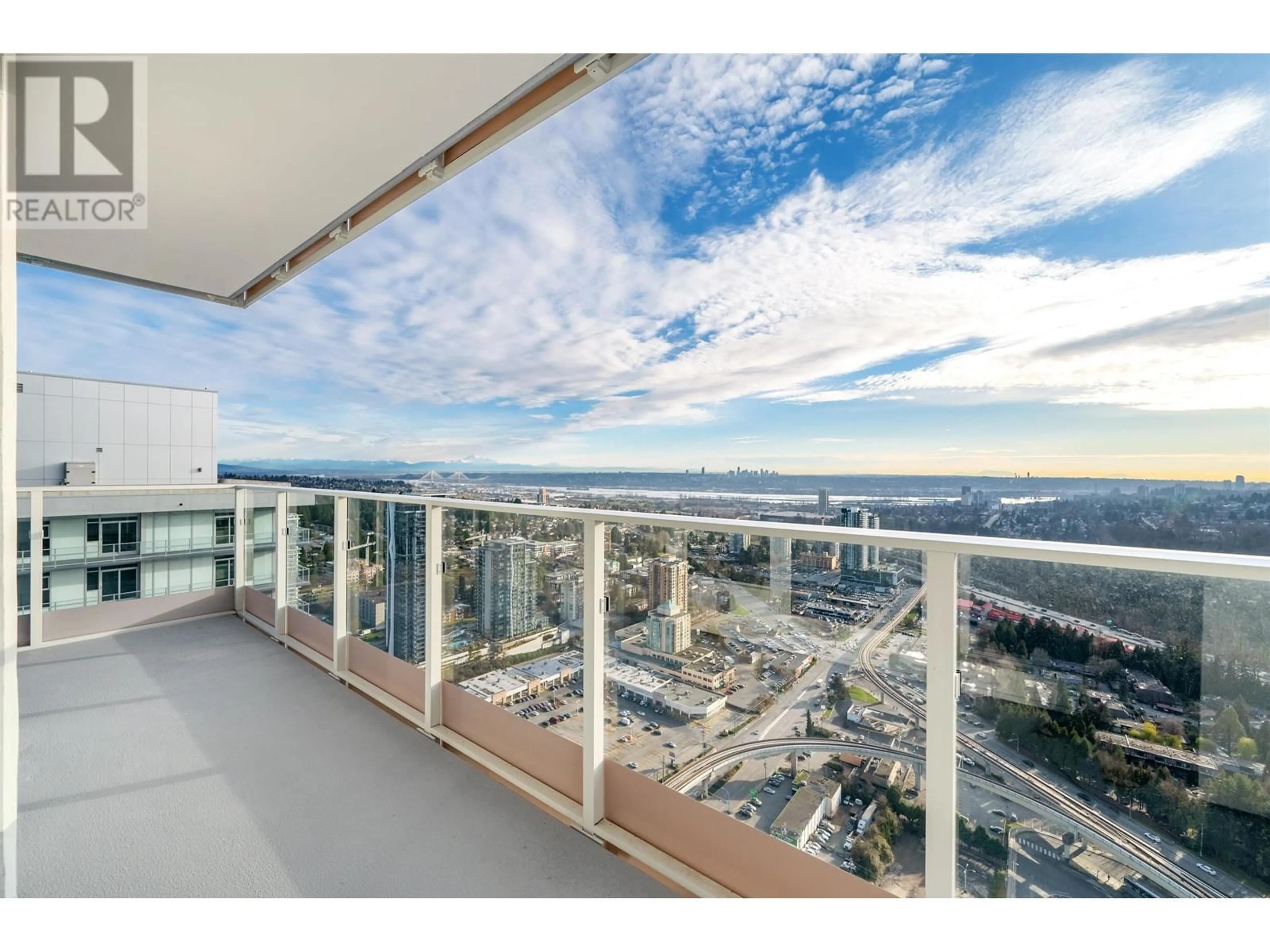 Balcony in the apartment, city buildings view from balcony for 3905 3833 EVERGREEN PLACE, Burnaby British Columbia V3J0M2