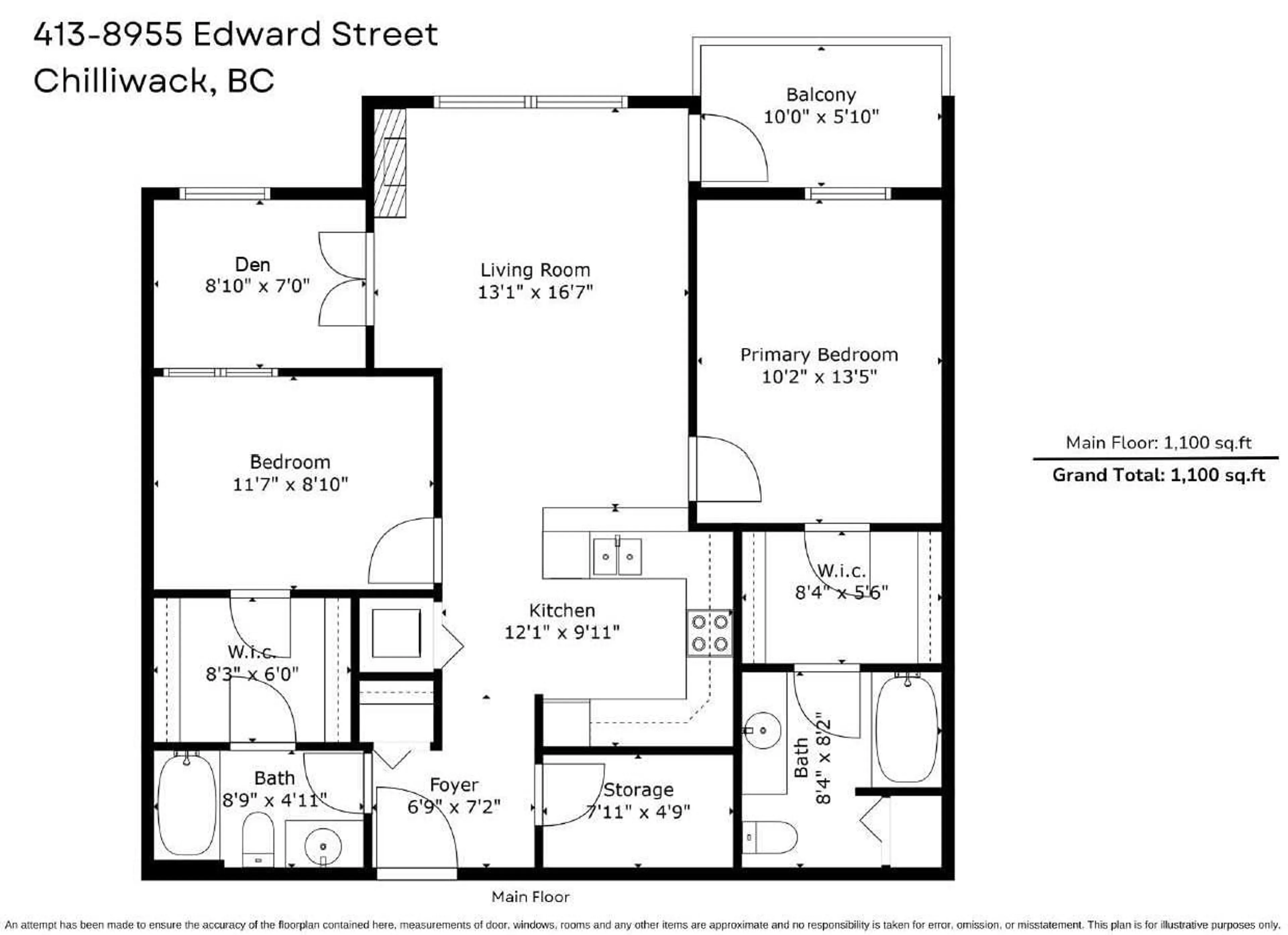 Floor plan for 413 8955 EDWARD STREET|Chilliwack Proper, Chilliwack British Columbia V2P4E2