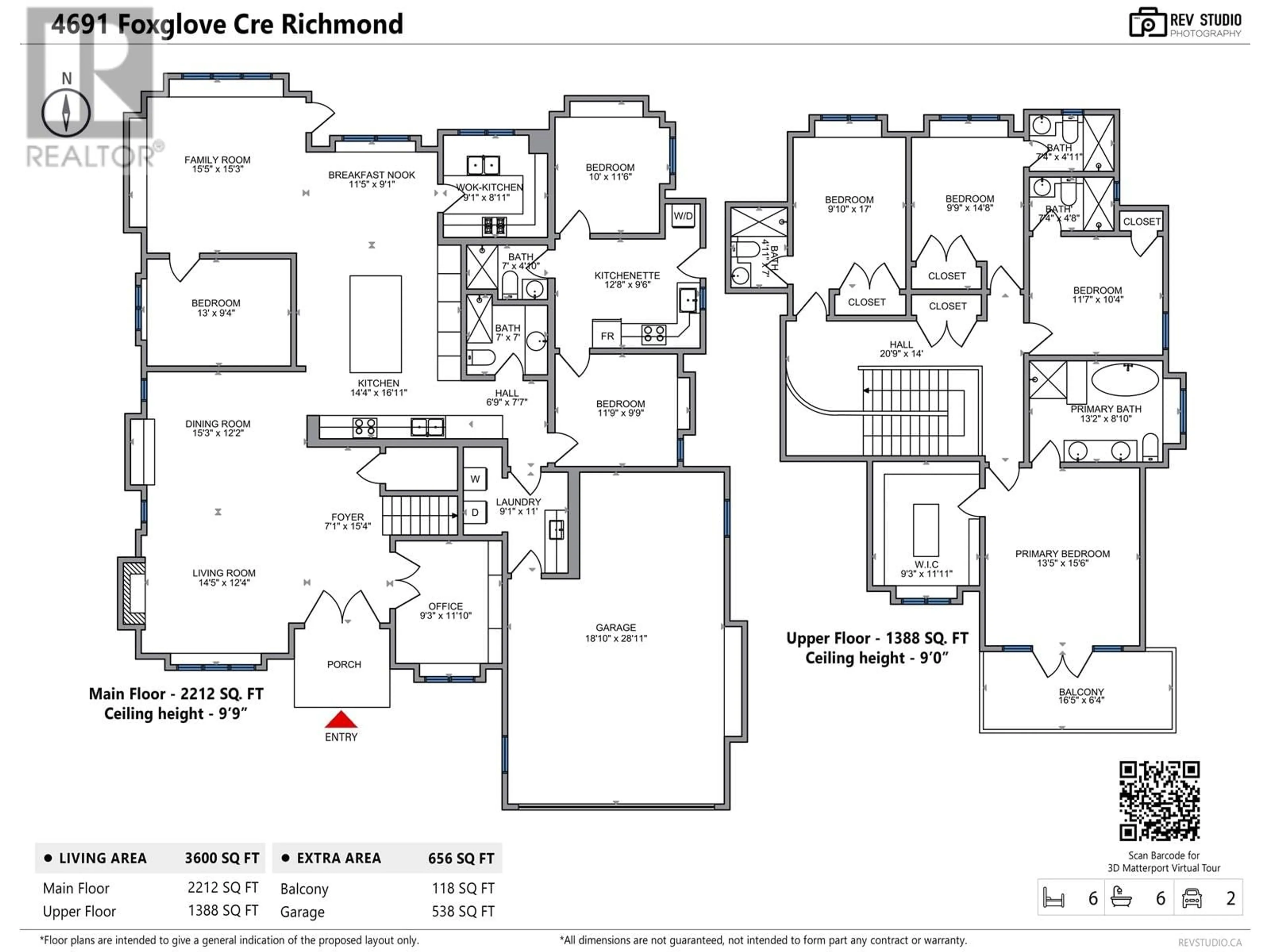 Floor plan for 4691 FOXGLOVE CRESCENT, Richmond British Columbia V7C2K4