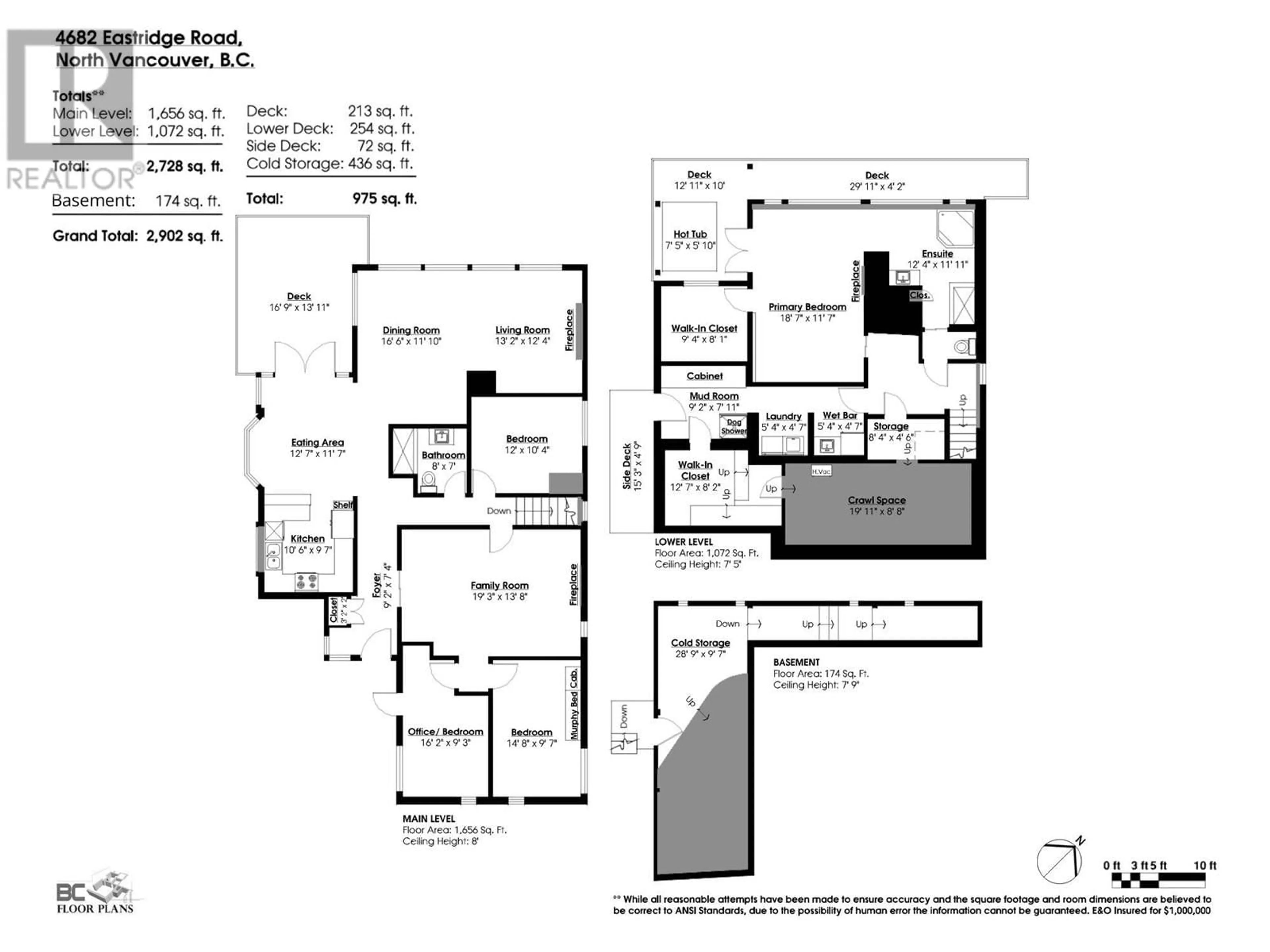 Floor plan for 4682 EASTRIDGE ROAD, North Vancouver British Columbia V7G1K4