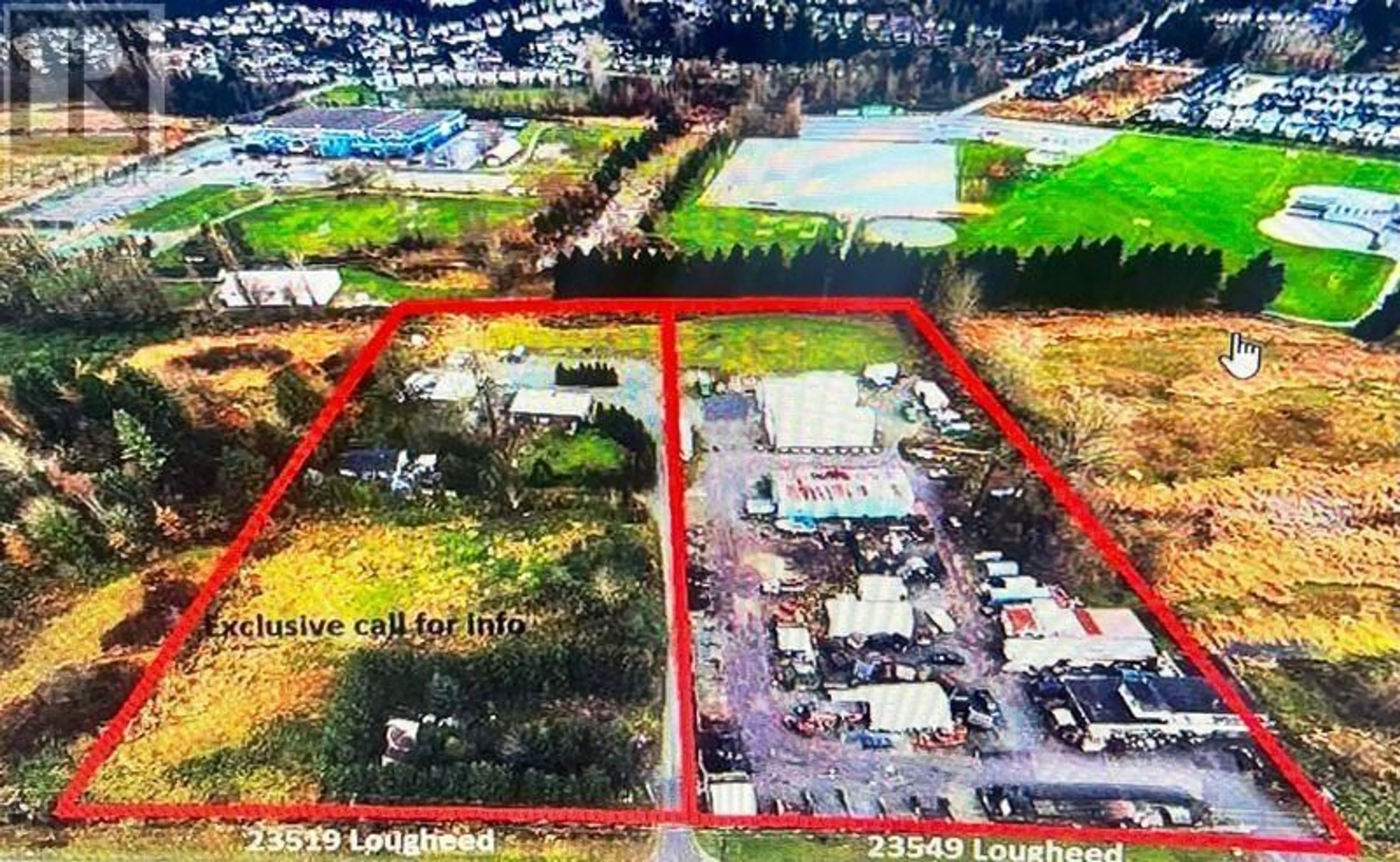 A pic from outside/outdoor area/front of a property/back of a property/a pic from drone, building for 23549 LOUGHEED HIGHWAY, Maple Ridge British Columbia V2W1B8