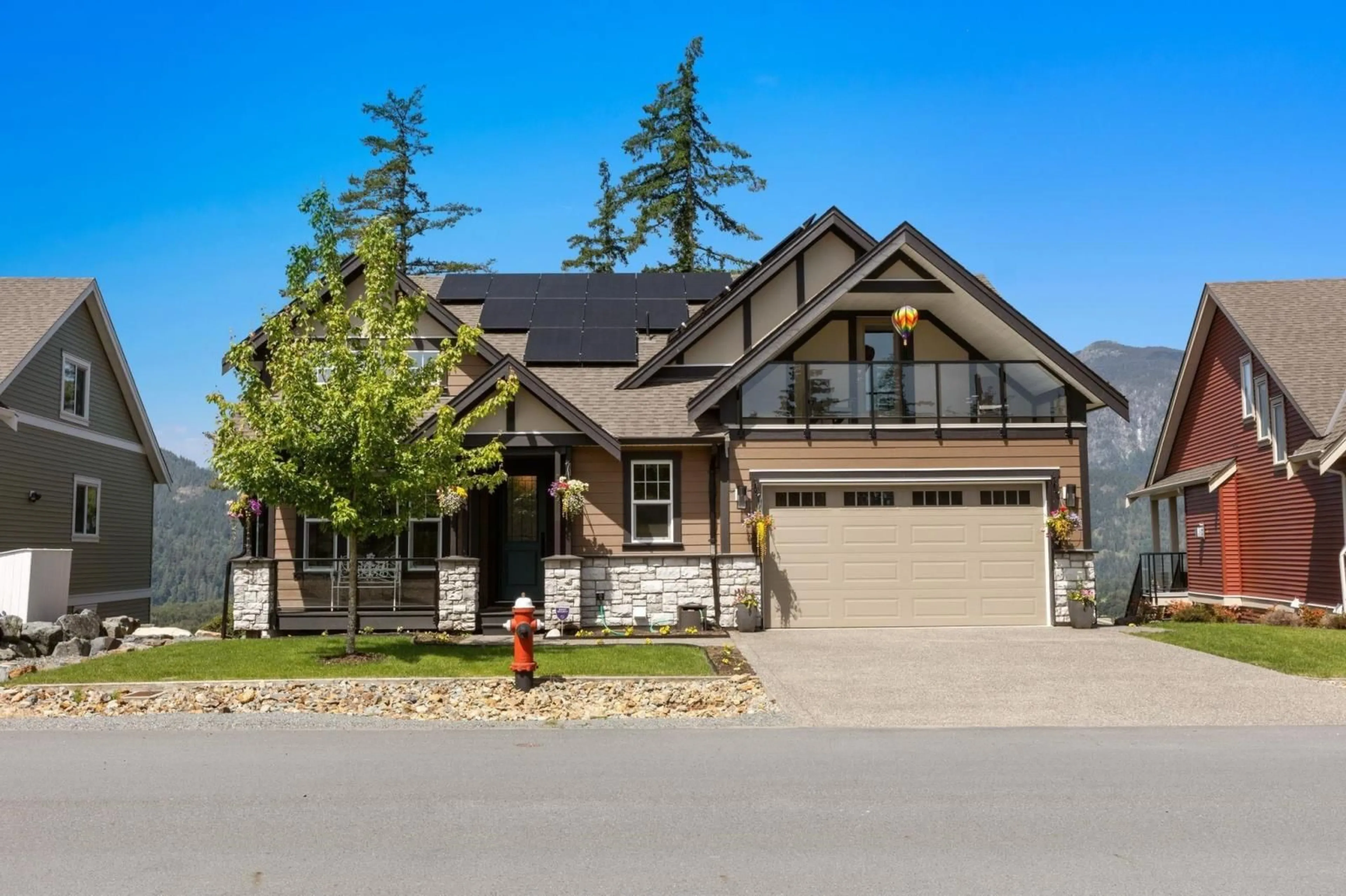 Home with brick exterior material, street for 1469 STROMDAHL PLACE|Mt Woodside, Agassiz British Columbia V0M1A1