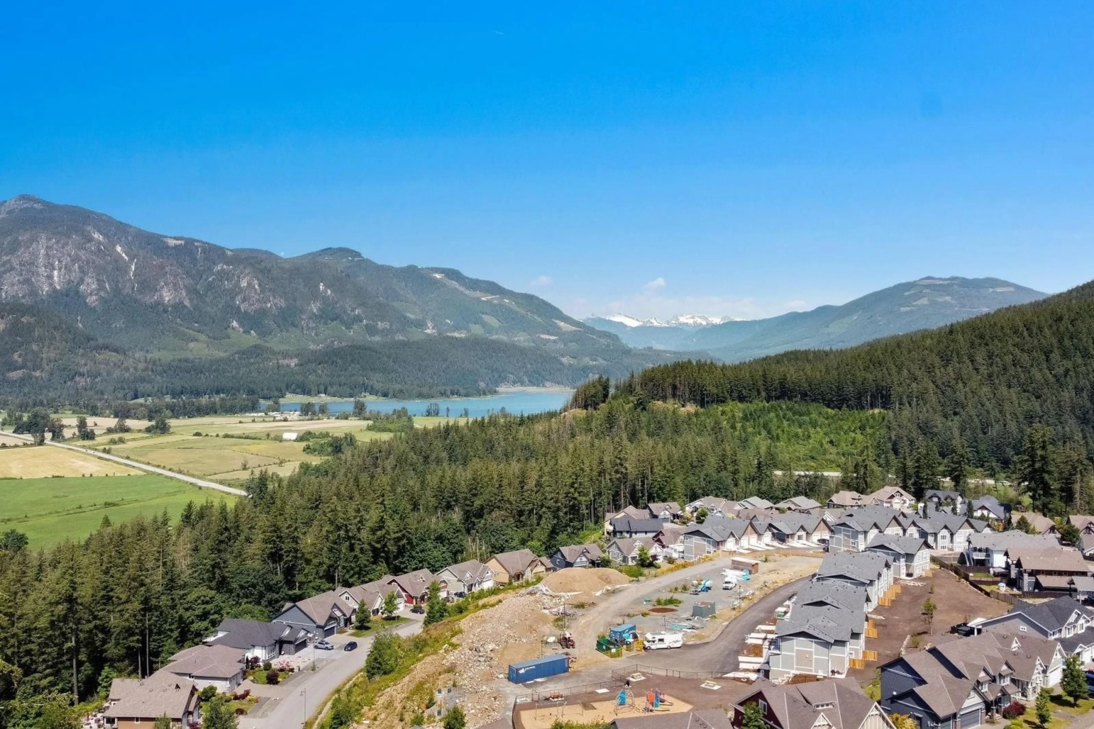 A pic from outside/outdoor area/front of a property/back of a property/a pic from drone, mountain view for 1469 STROMDAHL PLACE|Mt Woodside, Agassiz British Columbia V0M1A1