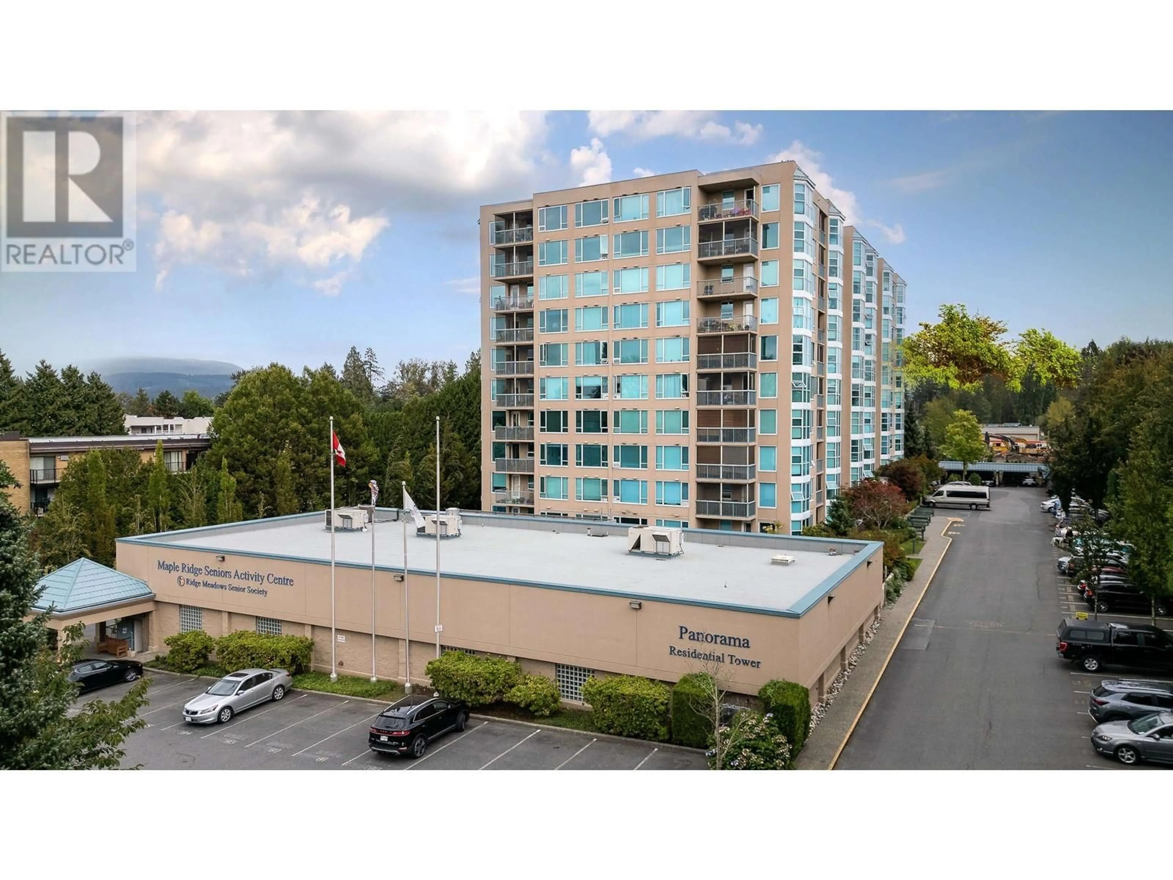 A pic from outside/outdoor area/front of a property/back of a property/a pic from drone, mountain view for 301 12148 224 STREET, Maple Ridge British Columbia V2X3N8