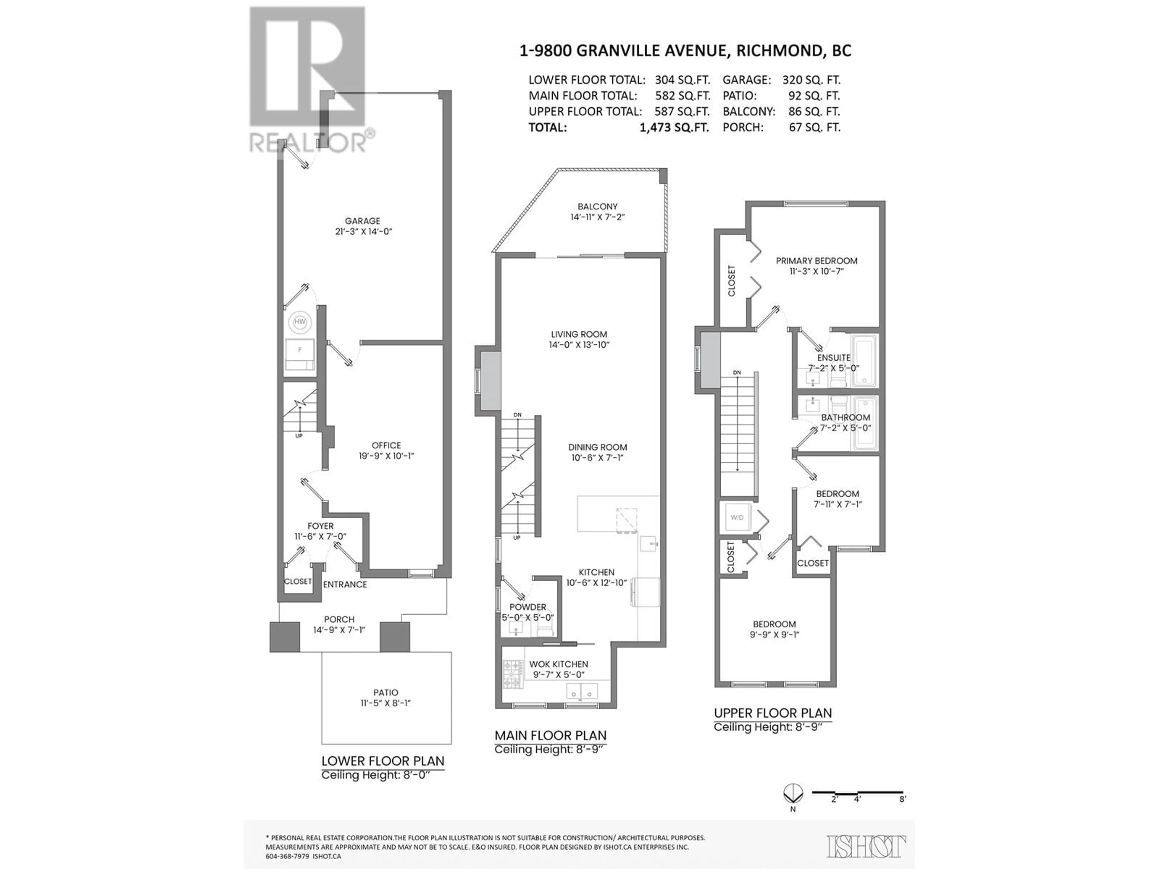 Floor plan for 1 9800 GRANVILLE AVENUE, Richmond British Columbia V6Y1R3