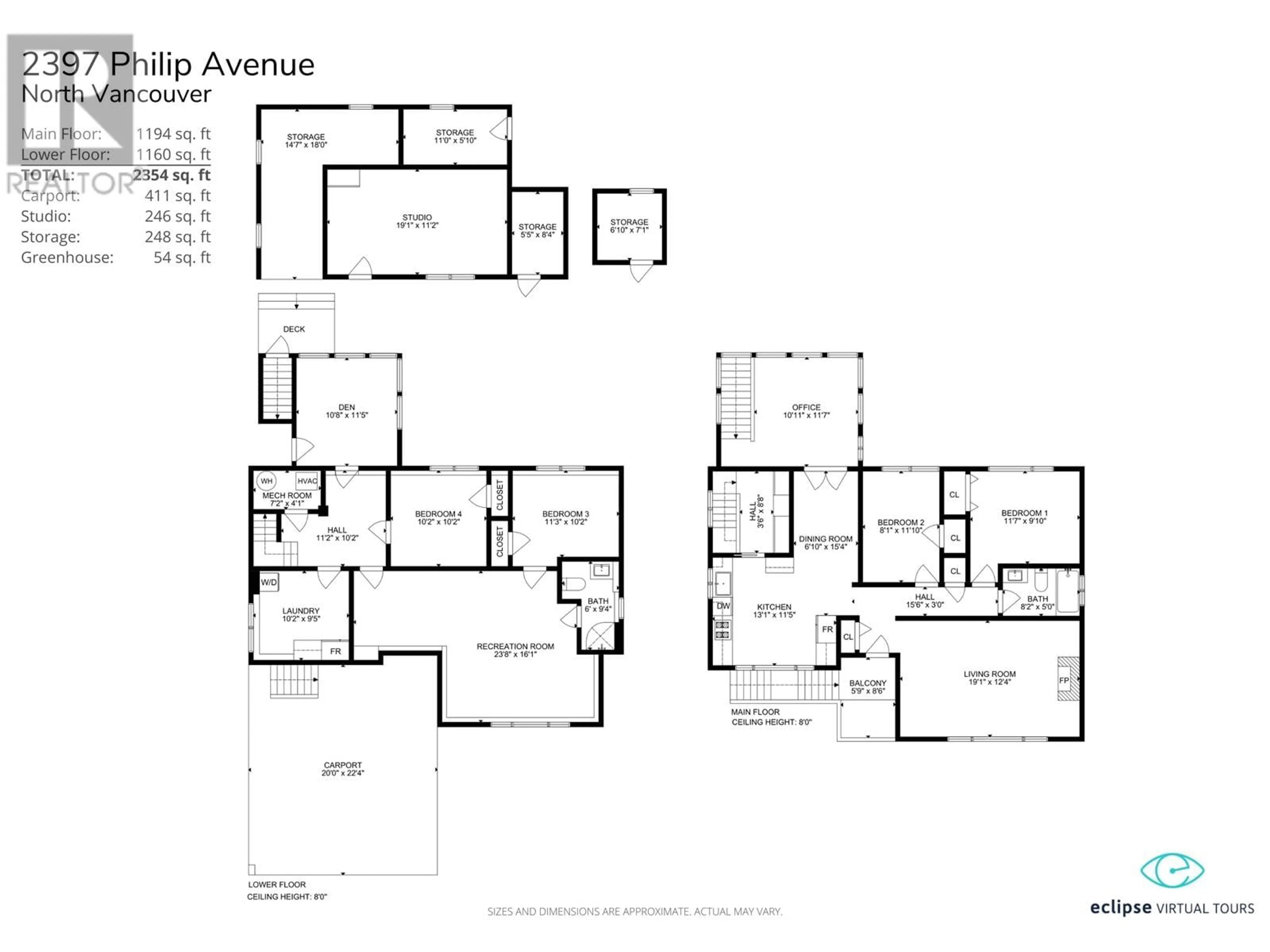 Floor plan for 2397 PHILIP AVENUE, North Vancouver British Columbia V7P2W7