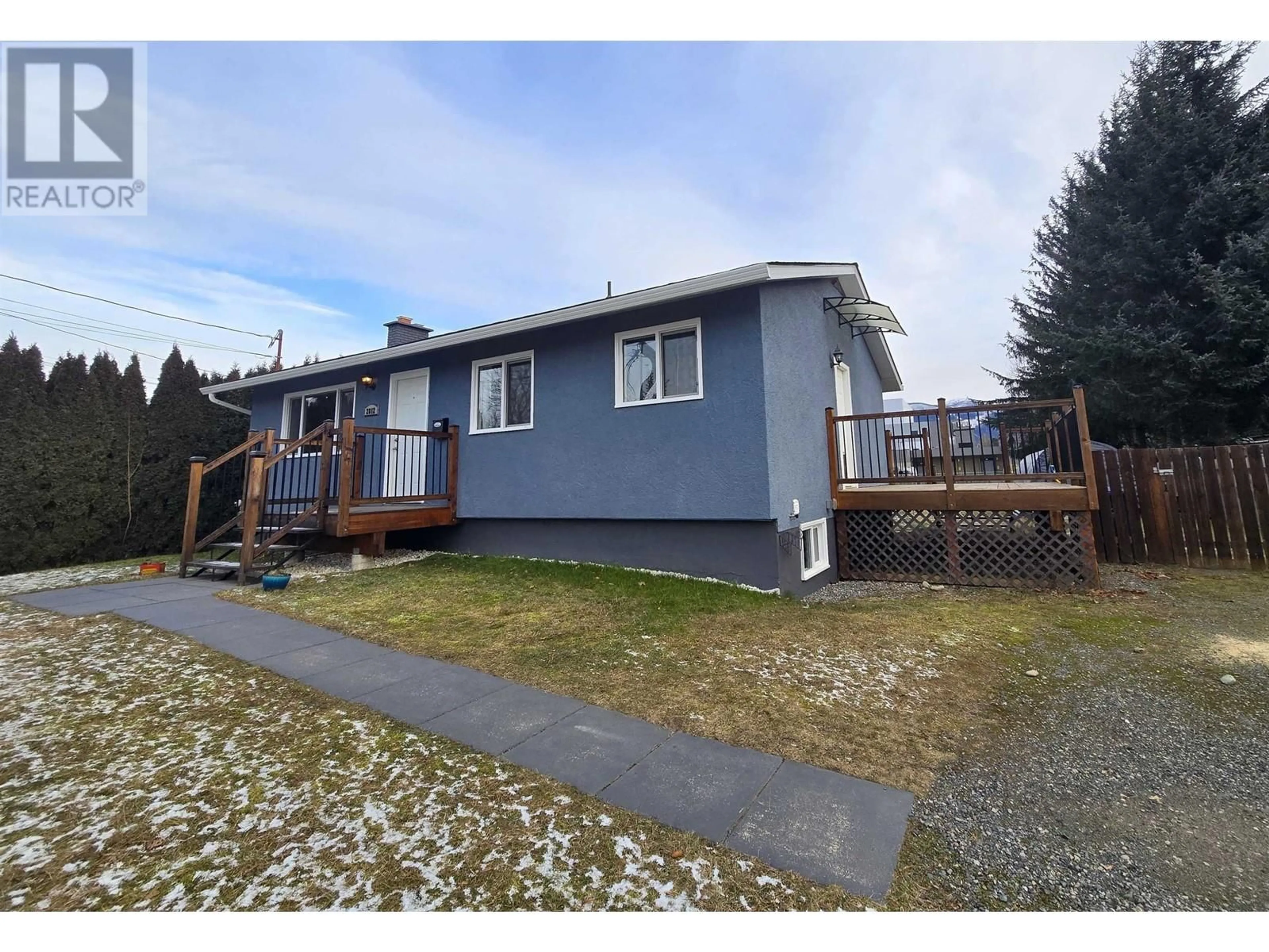 A pic from outside/outdoor area/front of a property/back of a property/a pic from drone, street for 2812 EBY STREET, Terrace British Columbia V8G2X5