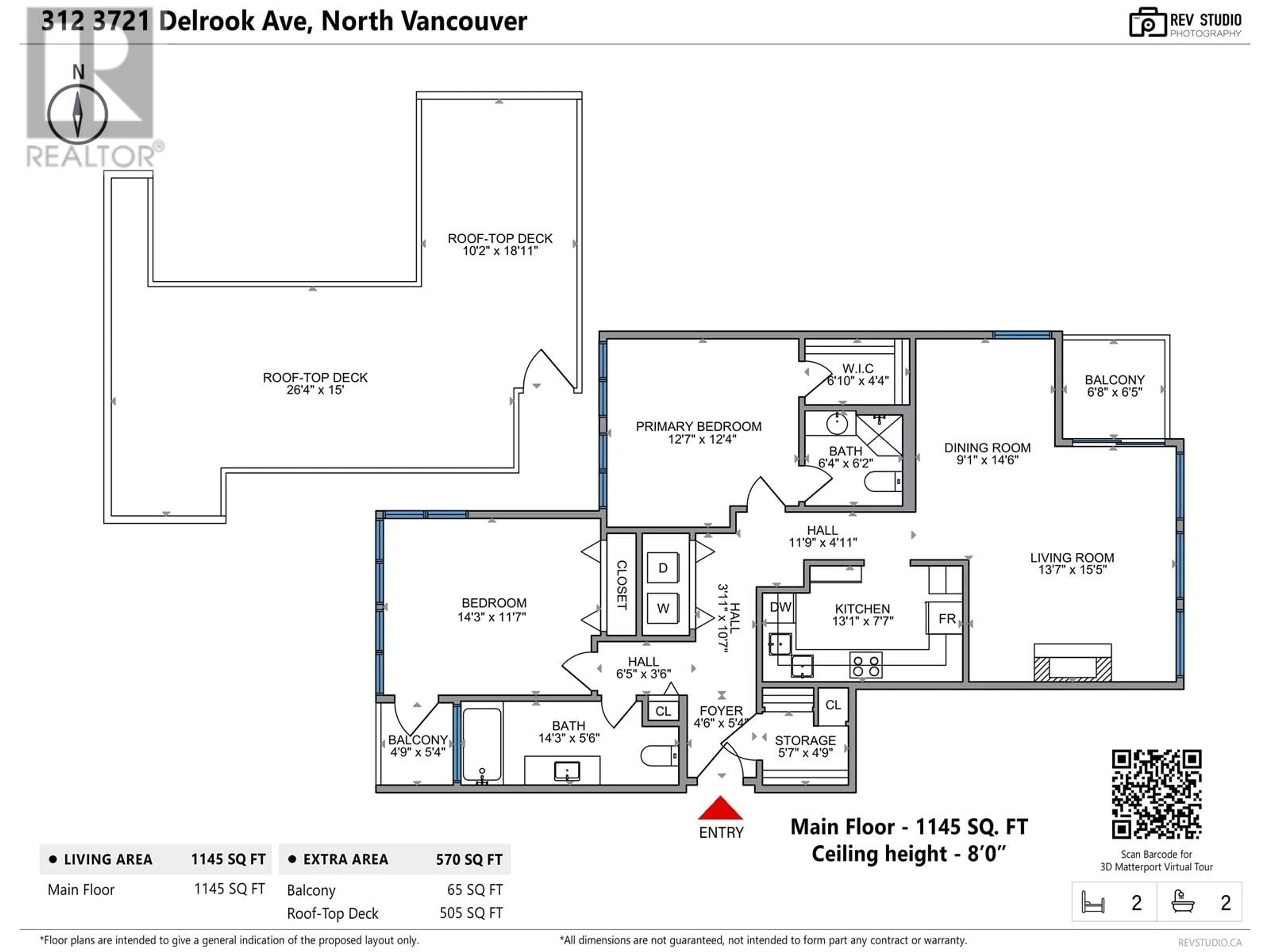 Floor plan for 312 3721 DELBROOK AVENUE, North Vancouver British Columbia V7N3Z4