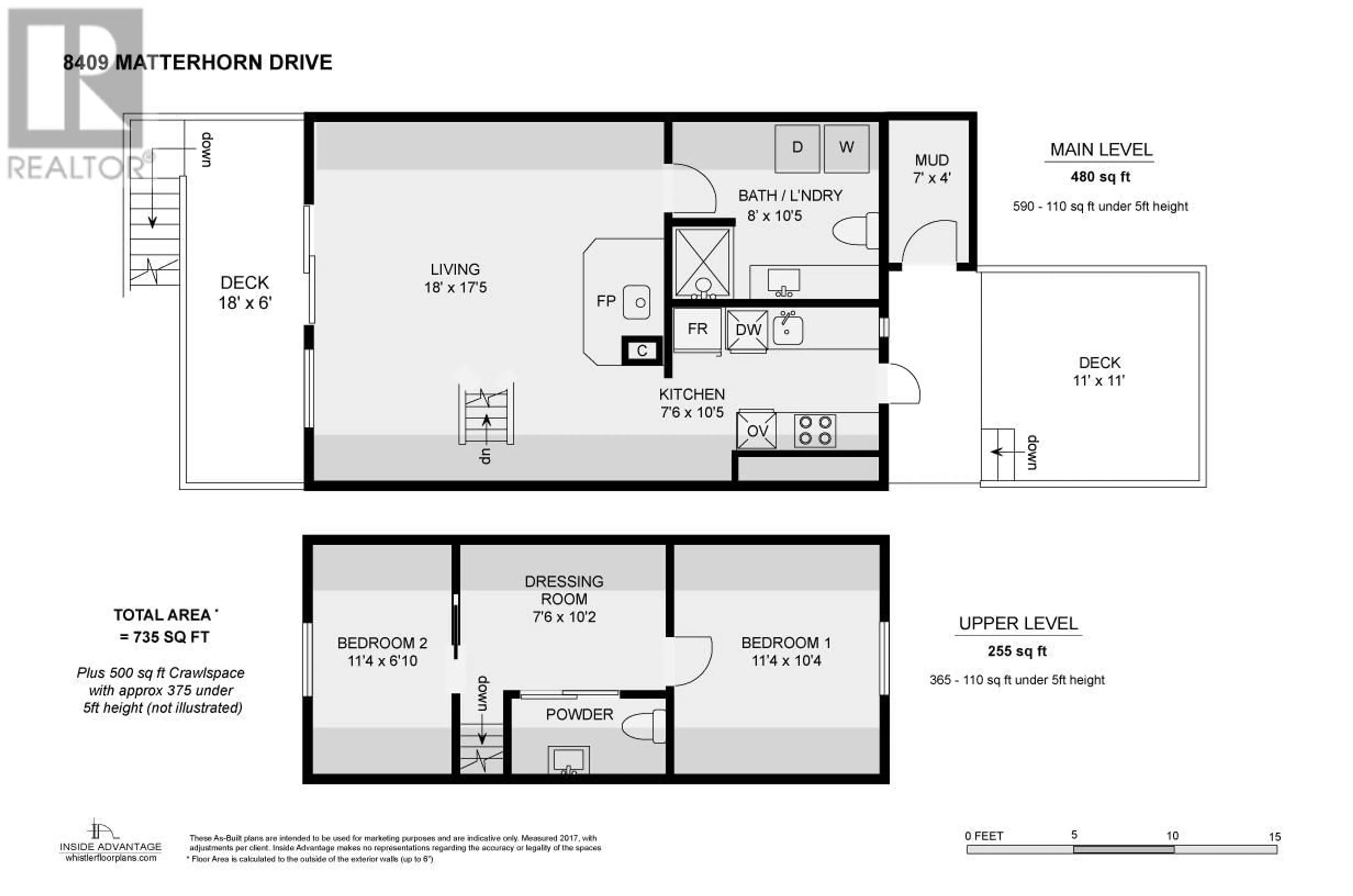 Floor plan for 8409 MATTERHORN DRIVE, Whistler British Columbia V8E0G1