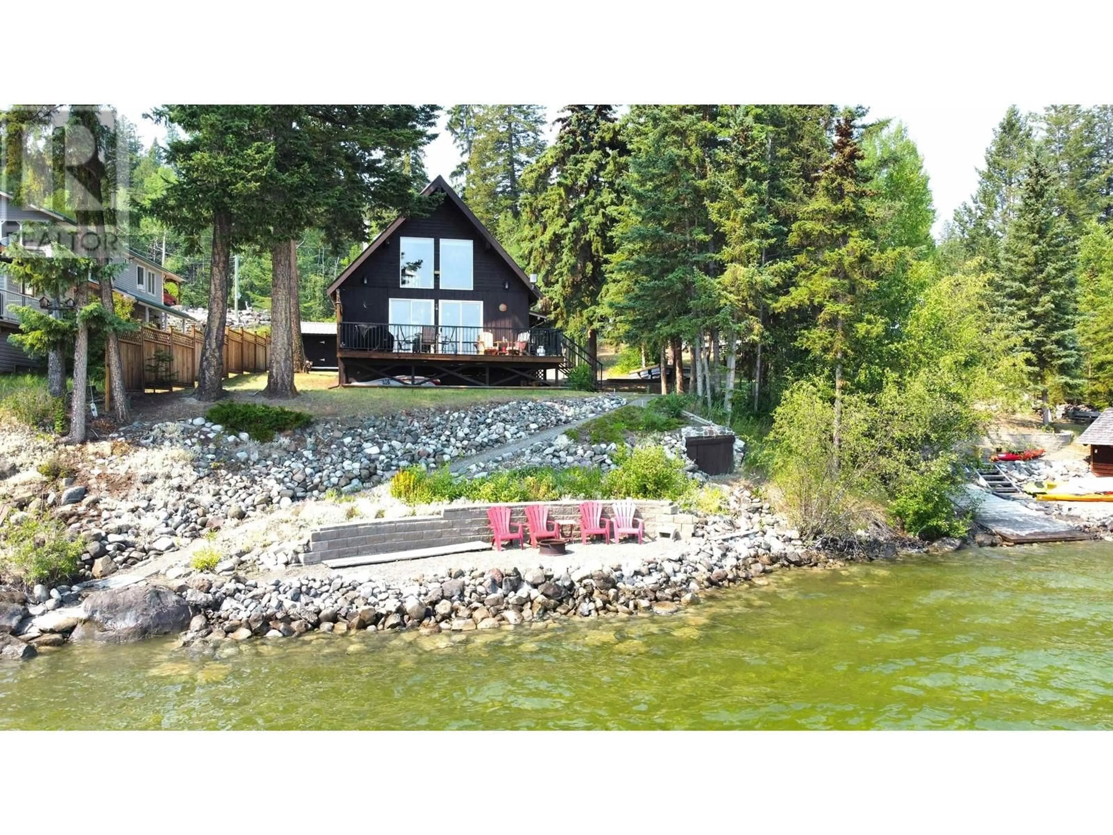 Patio, water/lake/river/ocean view for 4585 CAVERLY ROAD, Lac La Hache British Columbia V0K1T0