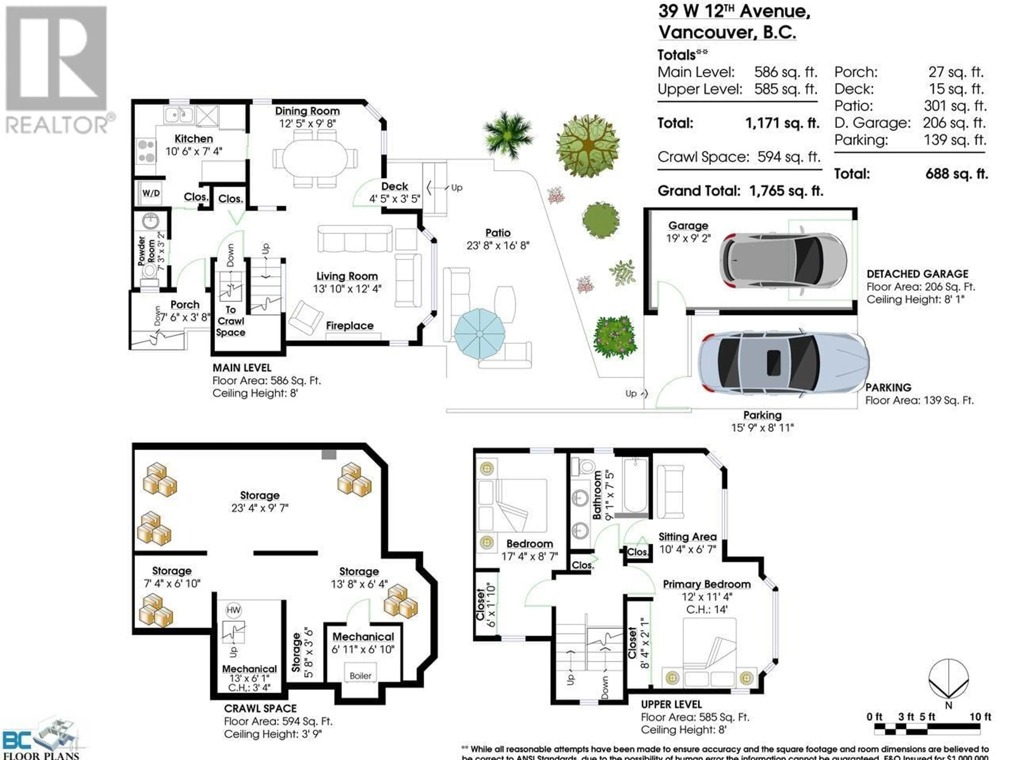 Floor plan for 39 W 12TH AVENUE, Vancouver British Columbia V5Y1T4