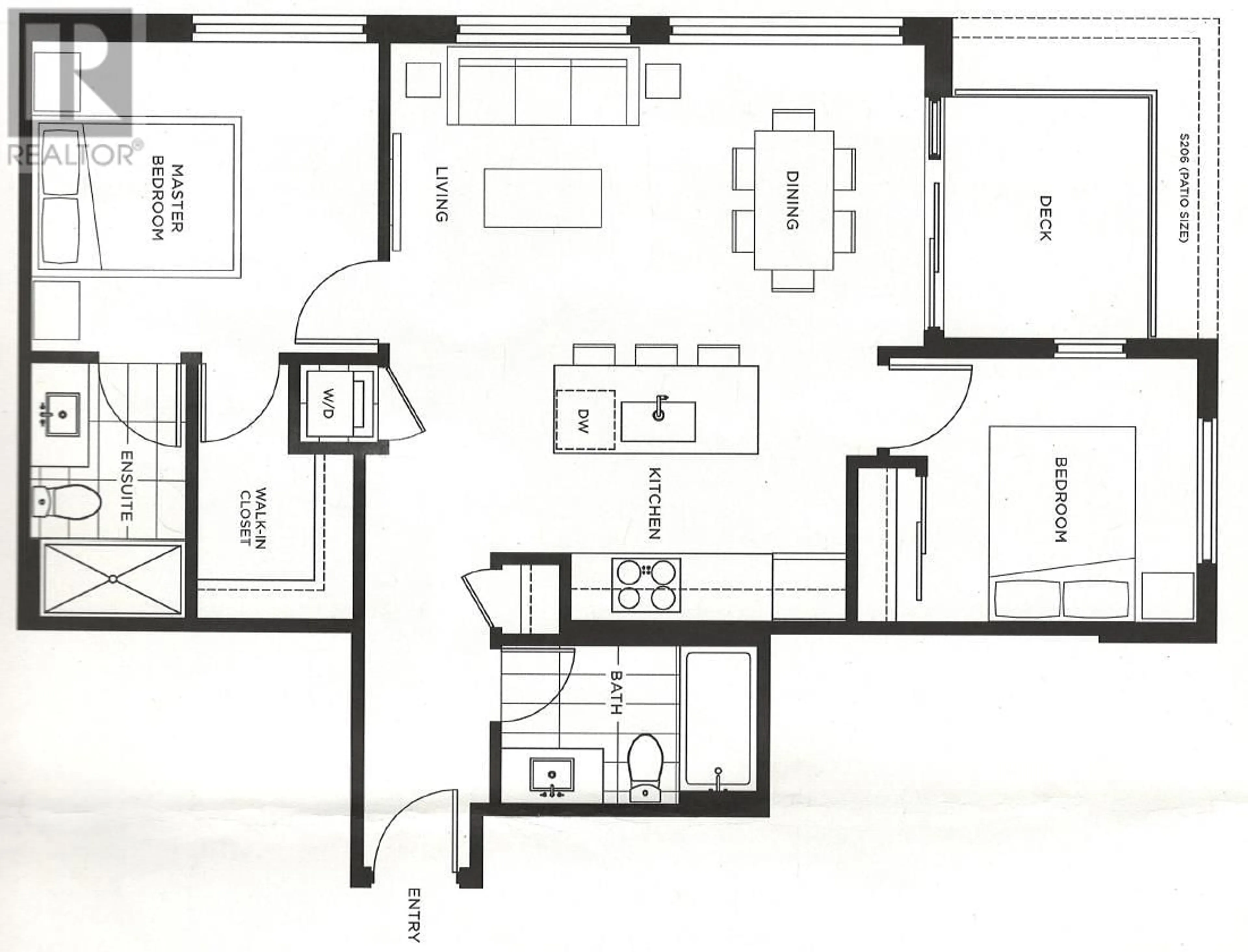 Floor plan for 201 7828 GRANVILLE STREET, Vancouver British Columbia V6P4Z2