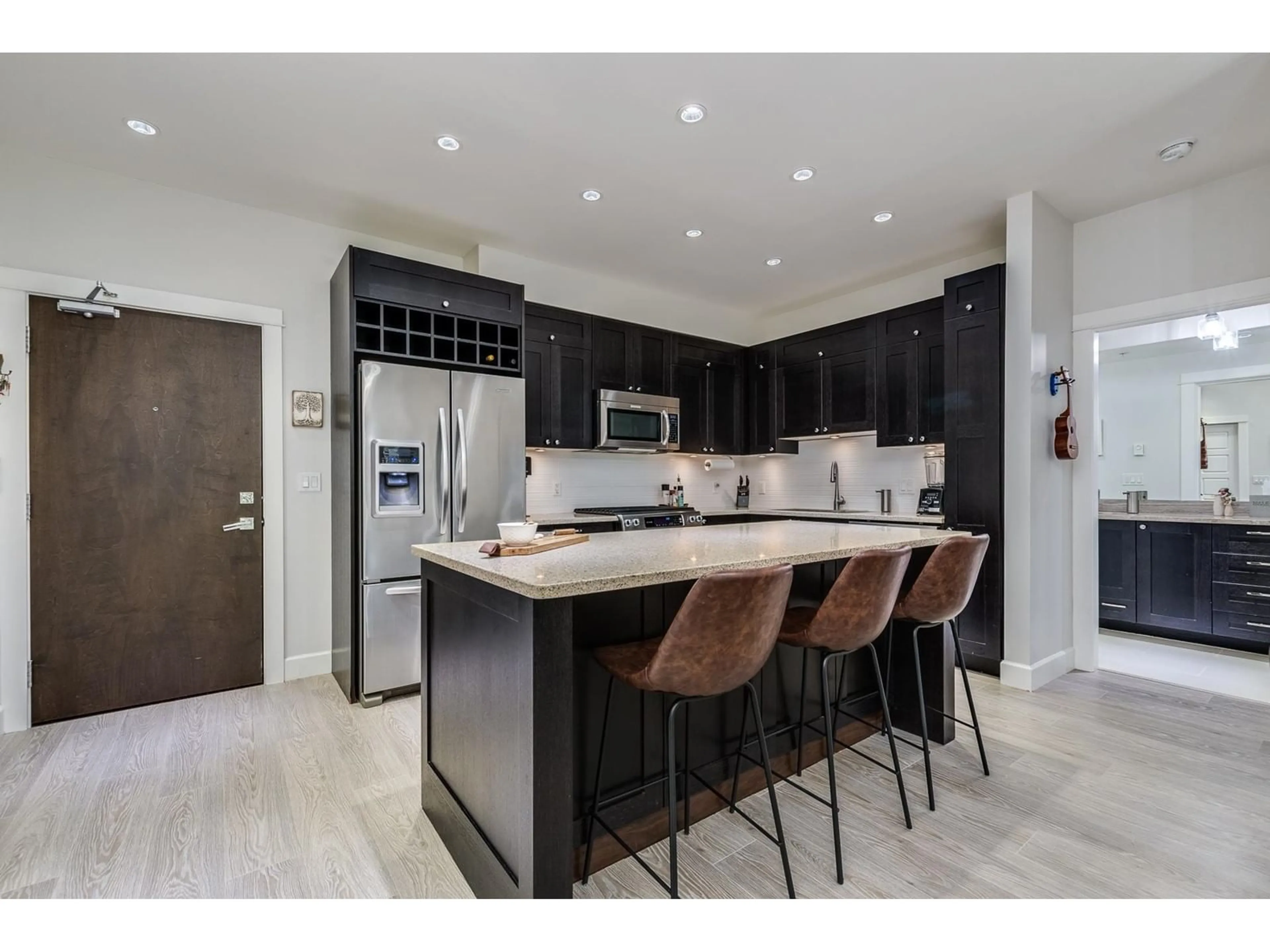 Open concept kitchen, ceramic/tile floor for 108 15195 36 AVENUE, Surrey British Columbia V3Z4R3