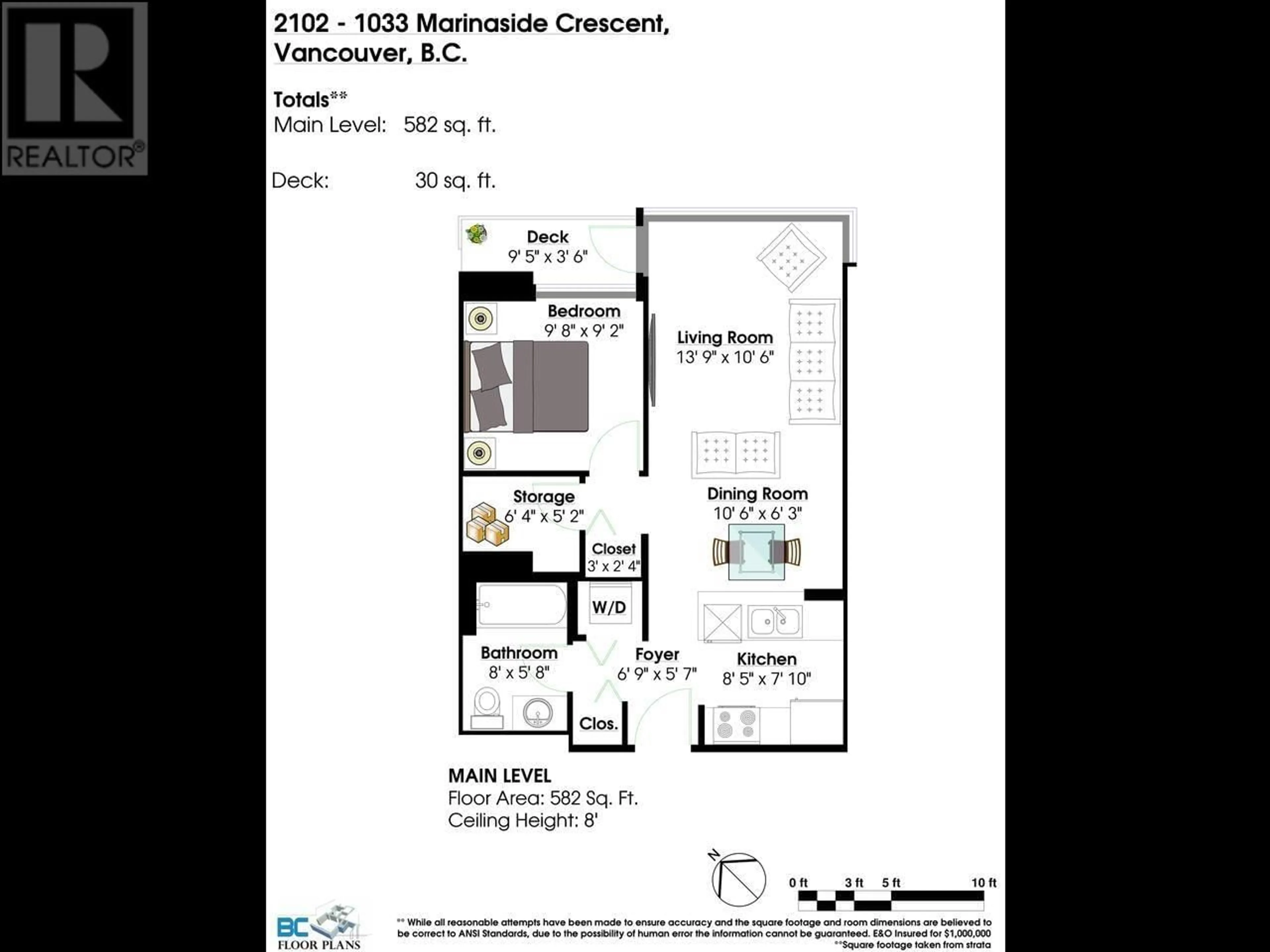 Floor plan for 2102 1033 MARINASIDE CRESCENT, Vancouver British Columbia V6Z3A3