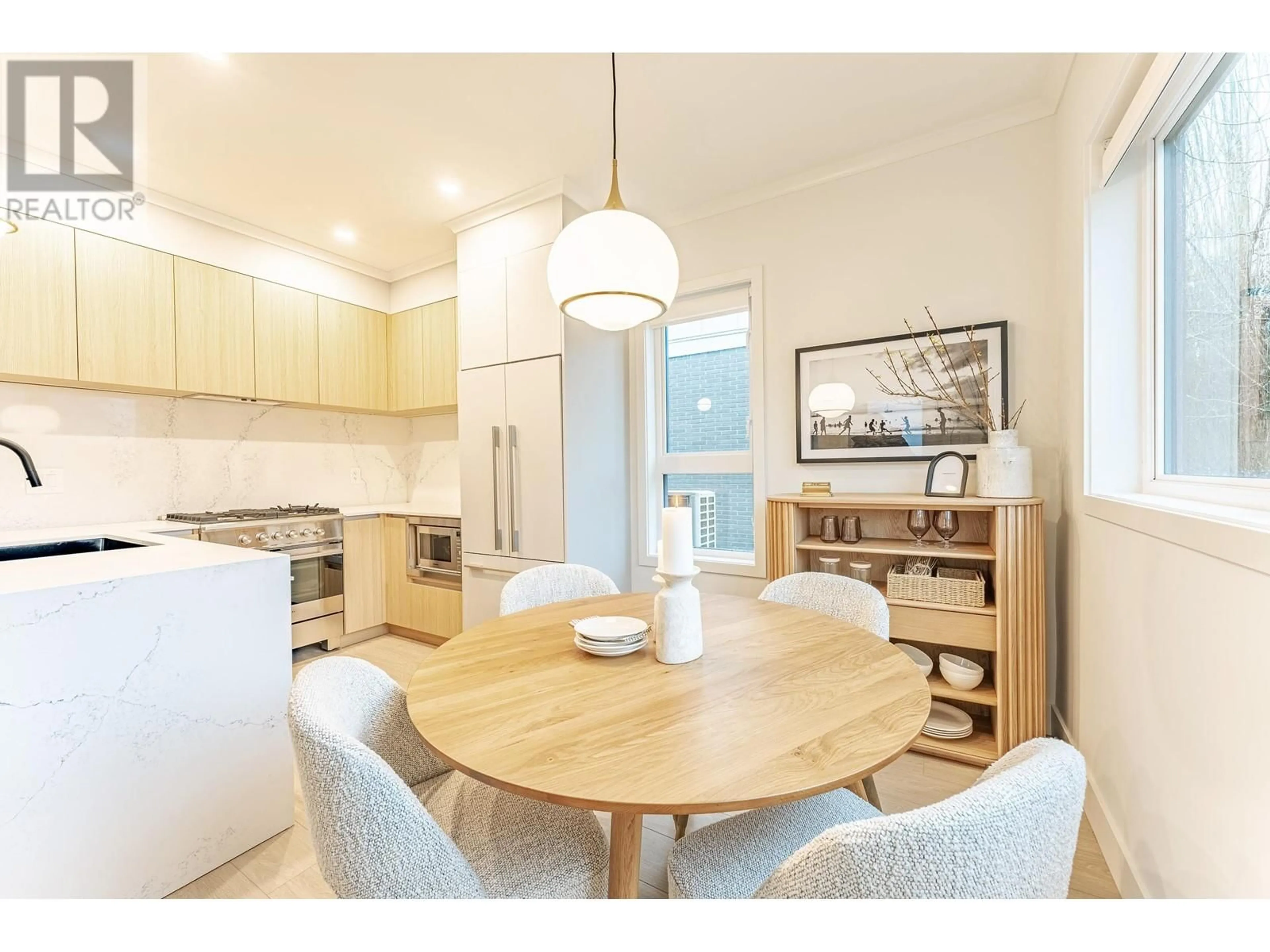 Open concept kitchen, wood/laminate floor for 2 8300 NO.3 ROAD, Richmond British Columbia V6Y2E3