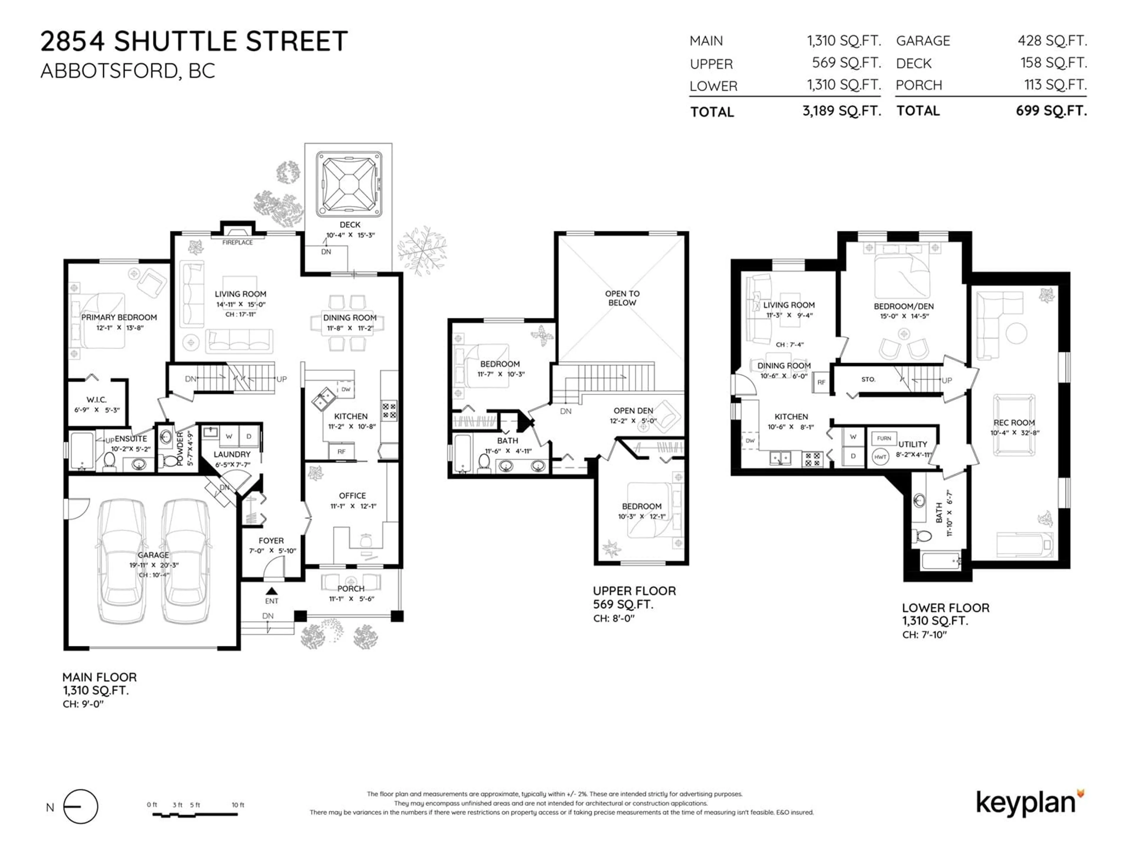 Floor plan for 2854 SHUTTLE STREET, Abbotsford British Columbia V4X2S1