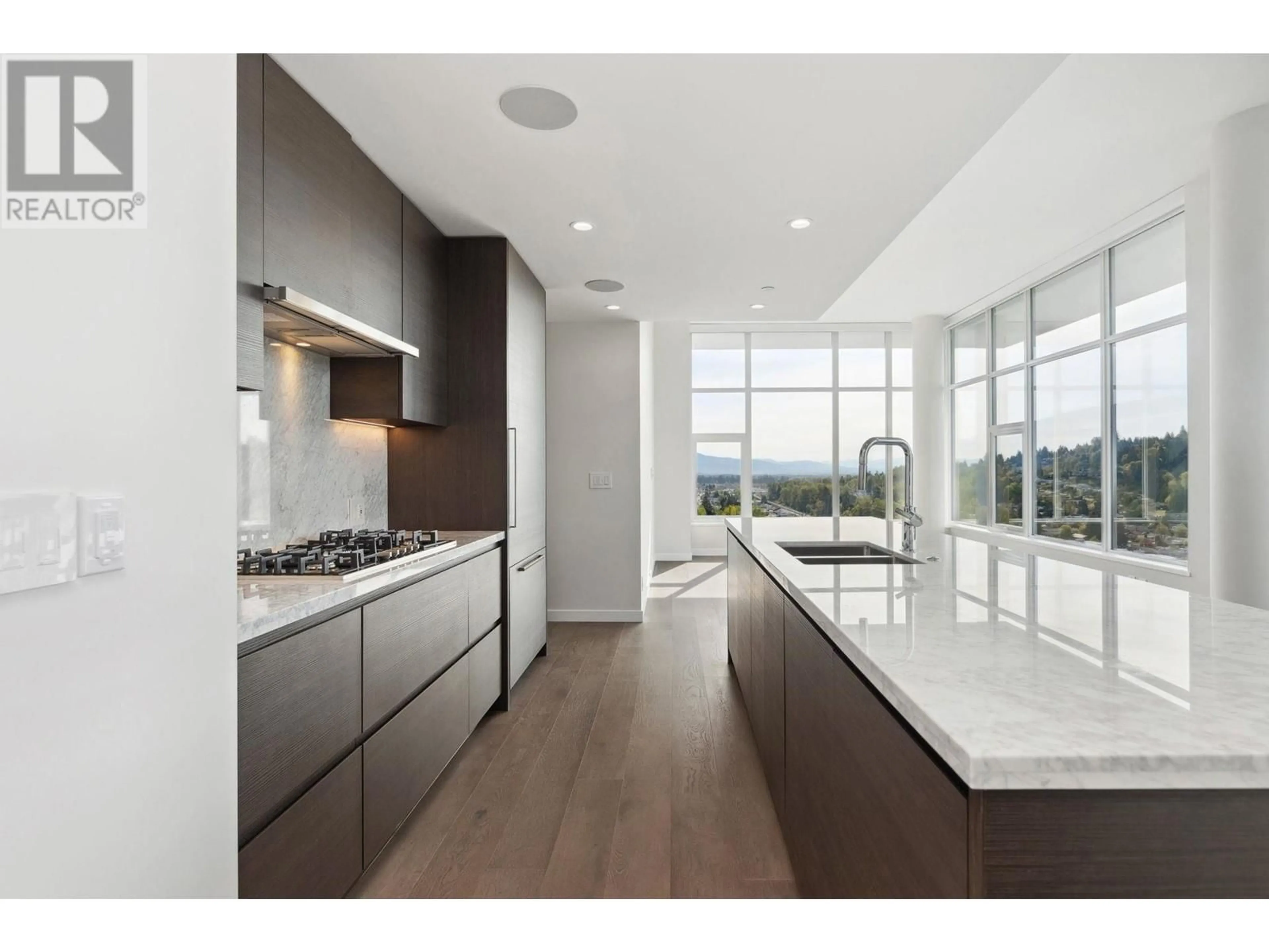 Open concept kitchen, ceramic/tile floor for 2602 - 305 MORRISSEY ROAD, Port Moody British Columbia V3H0M3