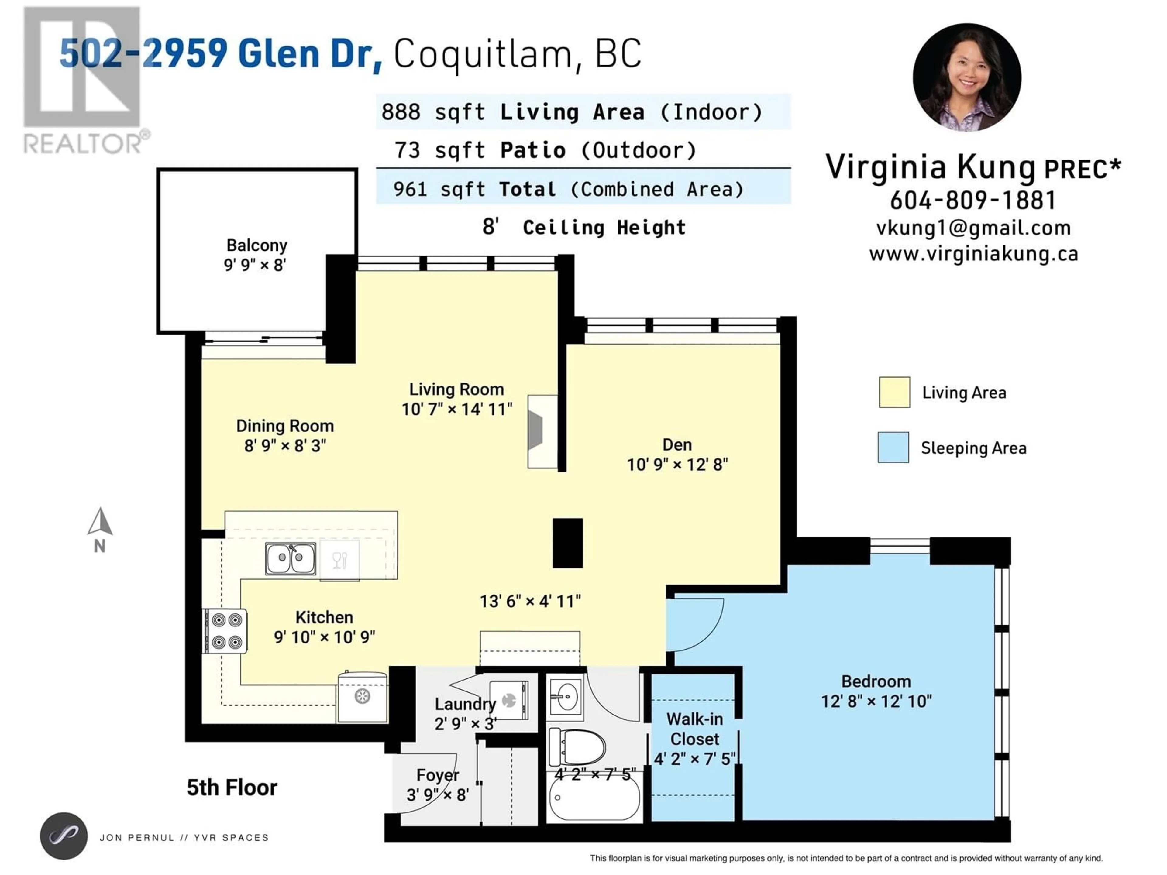 Floor plan for 502 2959 GLEN DRIVE, Coquitlam British Columbia V3B0B8