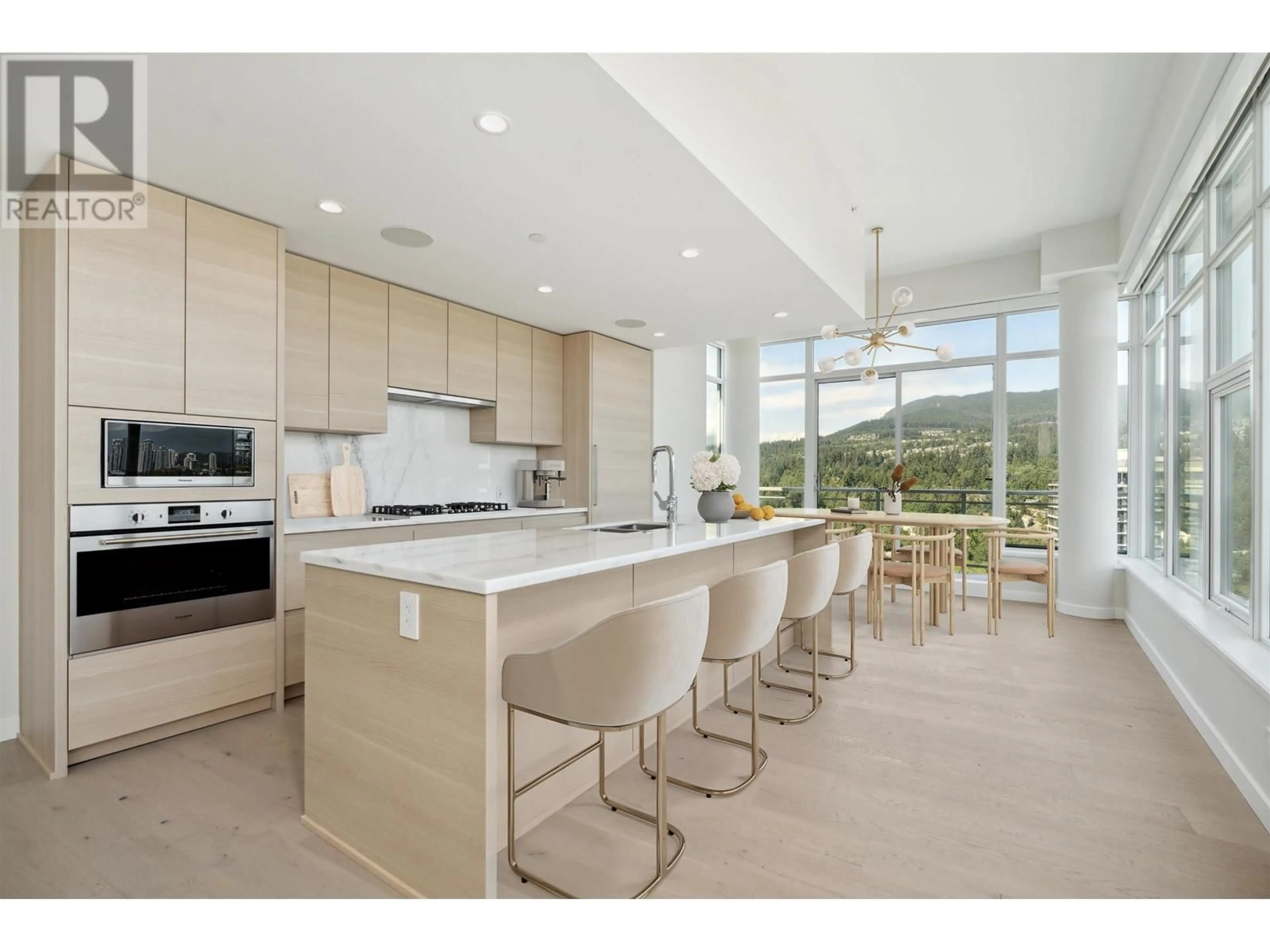 Open concept kitchen, ceramic/tile floor for 2601 - 308 MORRISSEY ROAD, Port Moody British Columbia V3H0M2