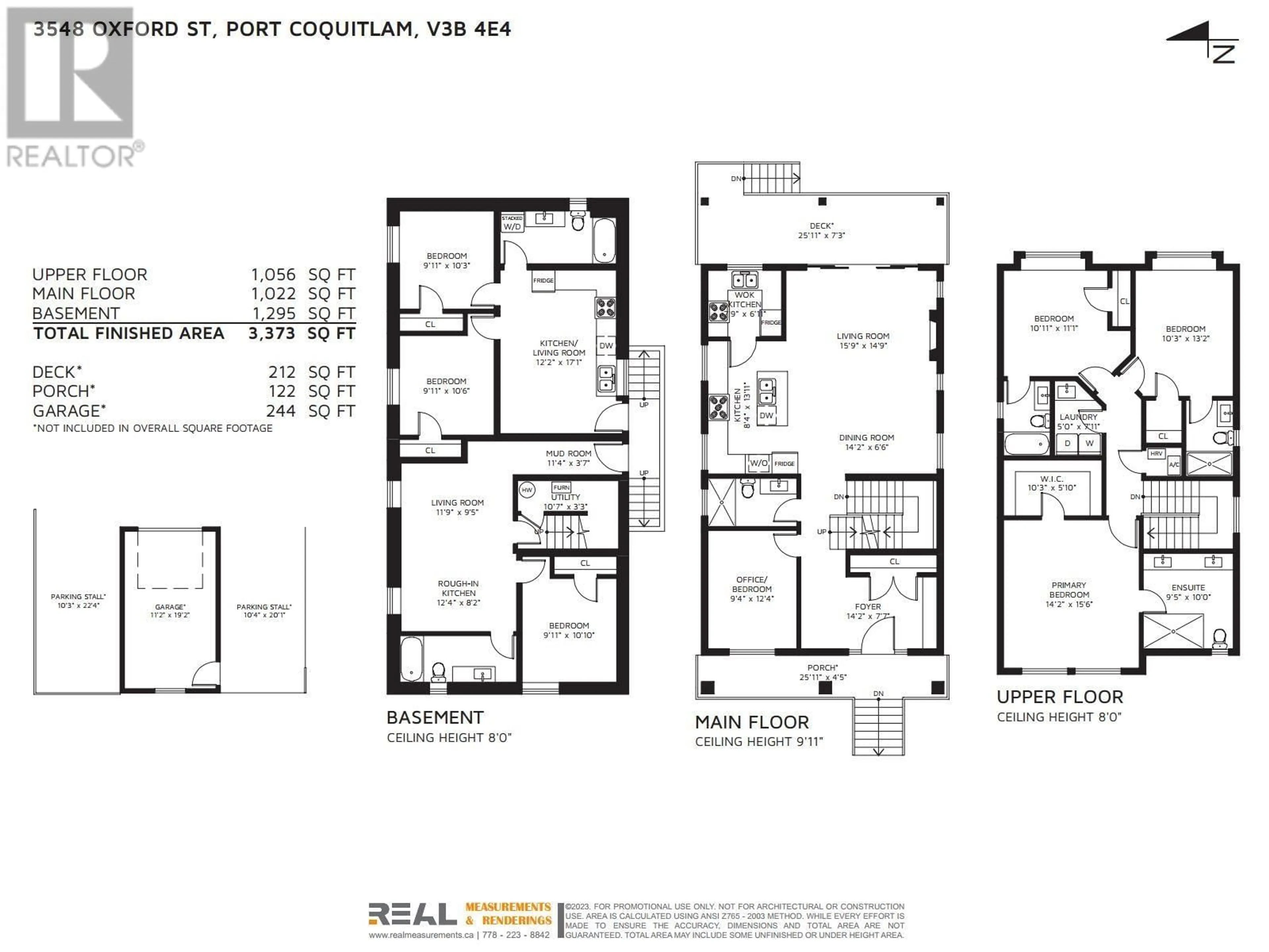 Floor plan for 3548 OXFORD STREET, Port Coquitlam British Columbia V3B4E4