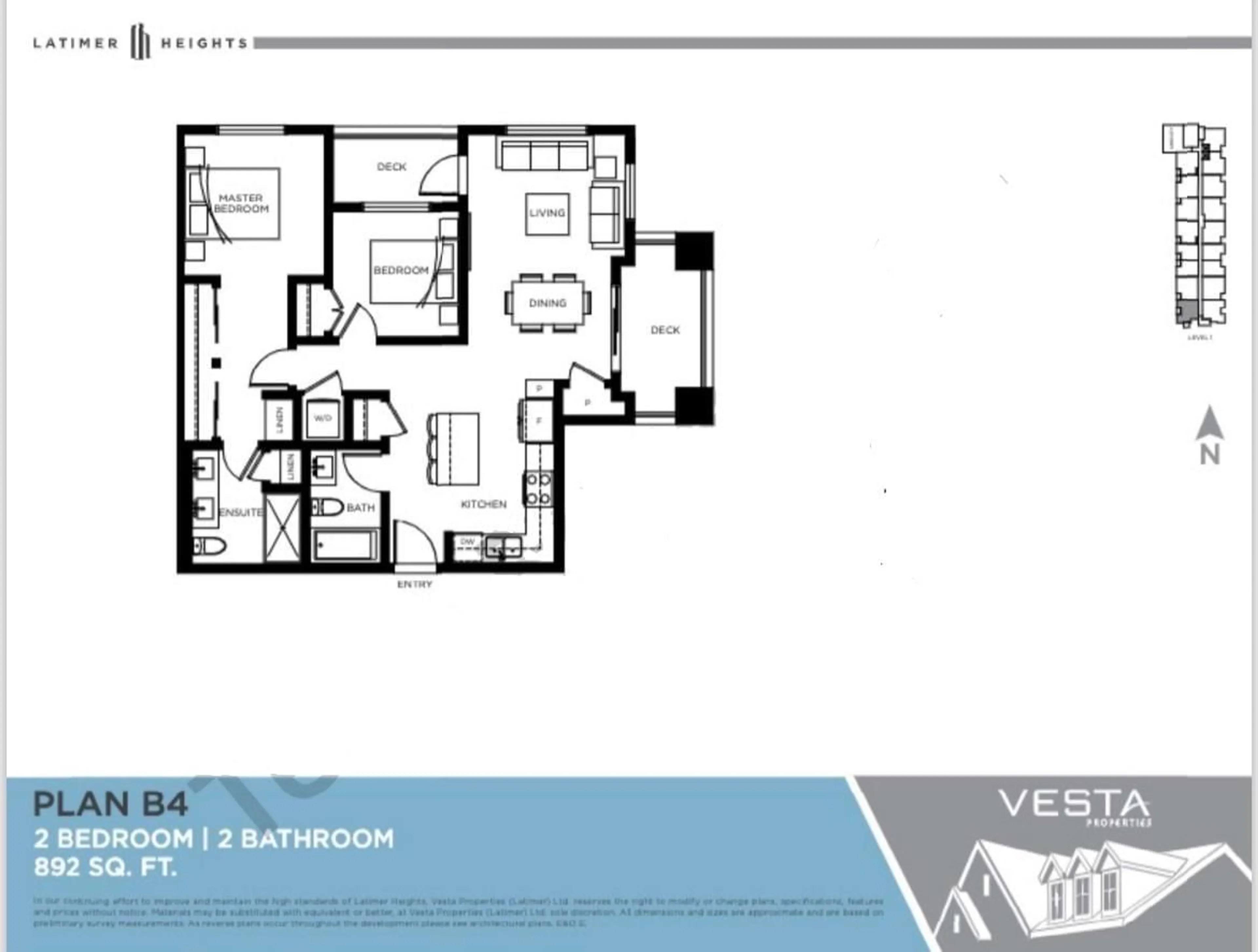 Floor plan for B109 20078 85 AVENUE, Langley British Columbia V2Y3Z3