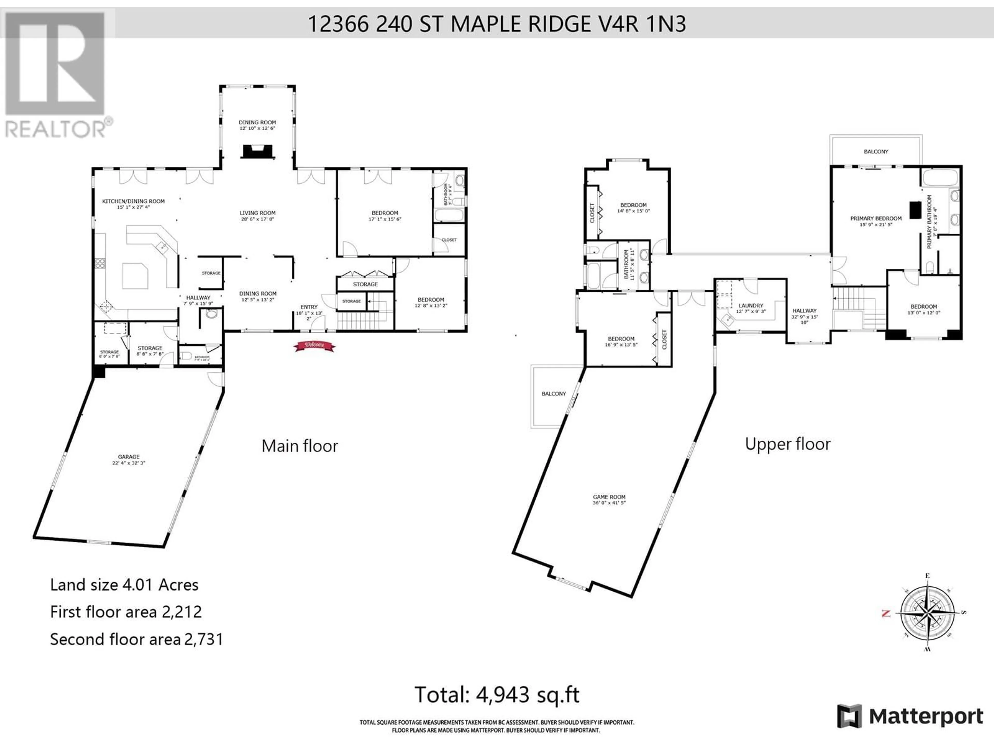 Floor plan for 12366 240 STREET, Maple Ridge British Columbia V4R1N3