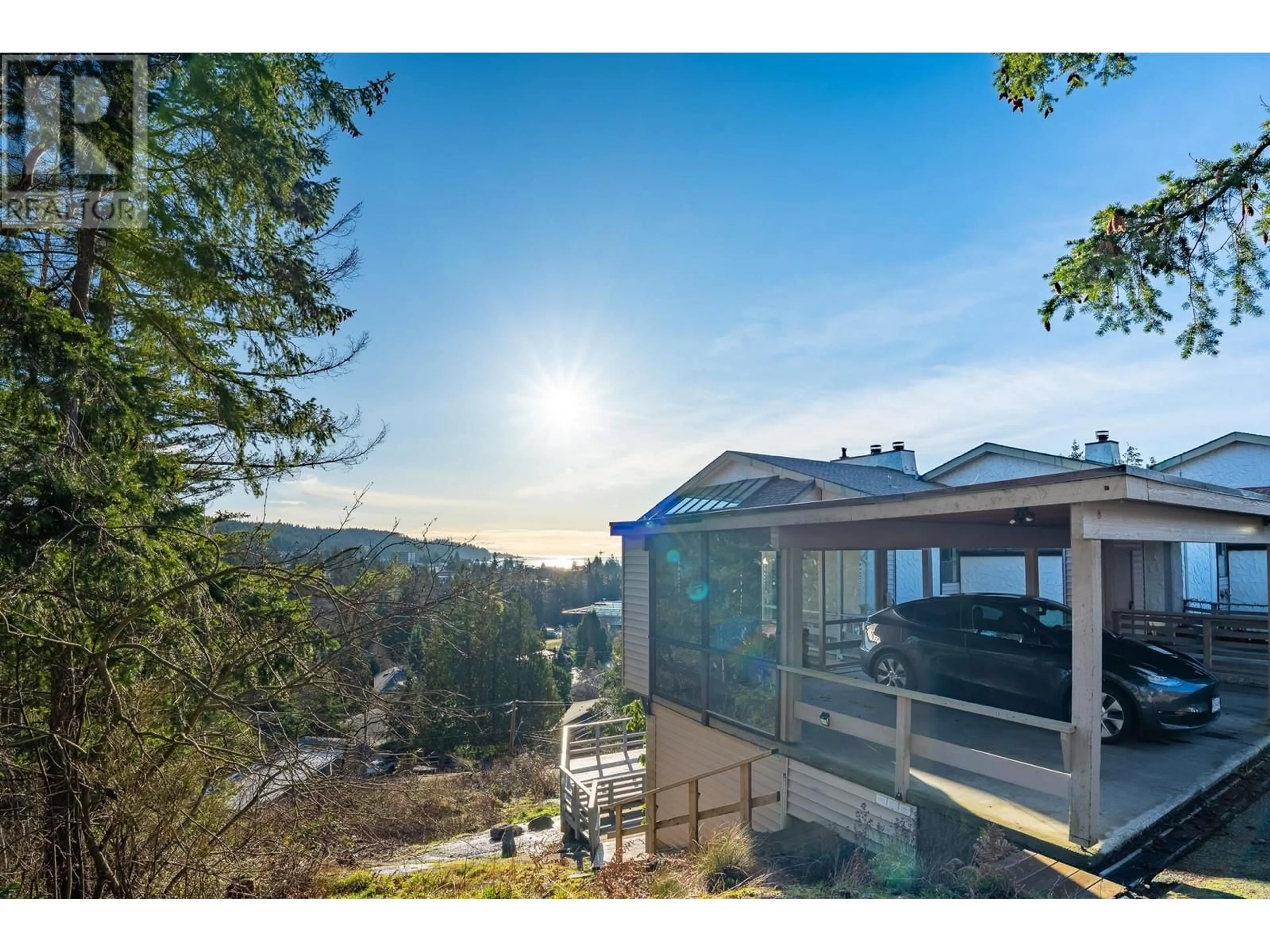 A pic from outside/outdoor area/front of a property/back of a property/a pic from drone, mountain view for 8 5746 MARINE WAY, Sechelt British Columbia V7Z0L8