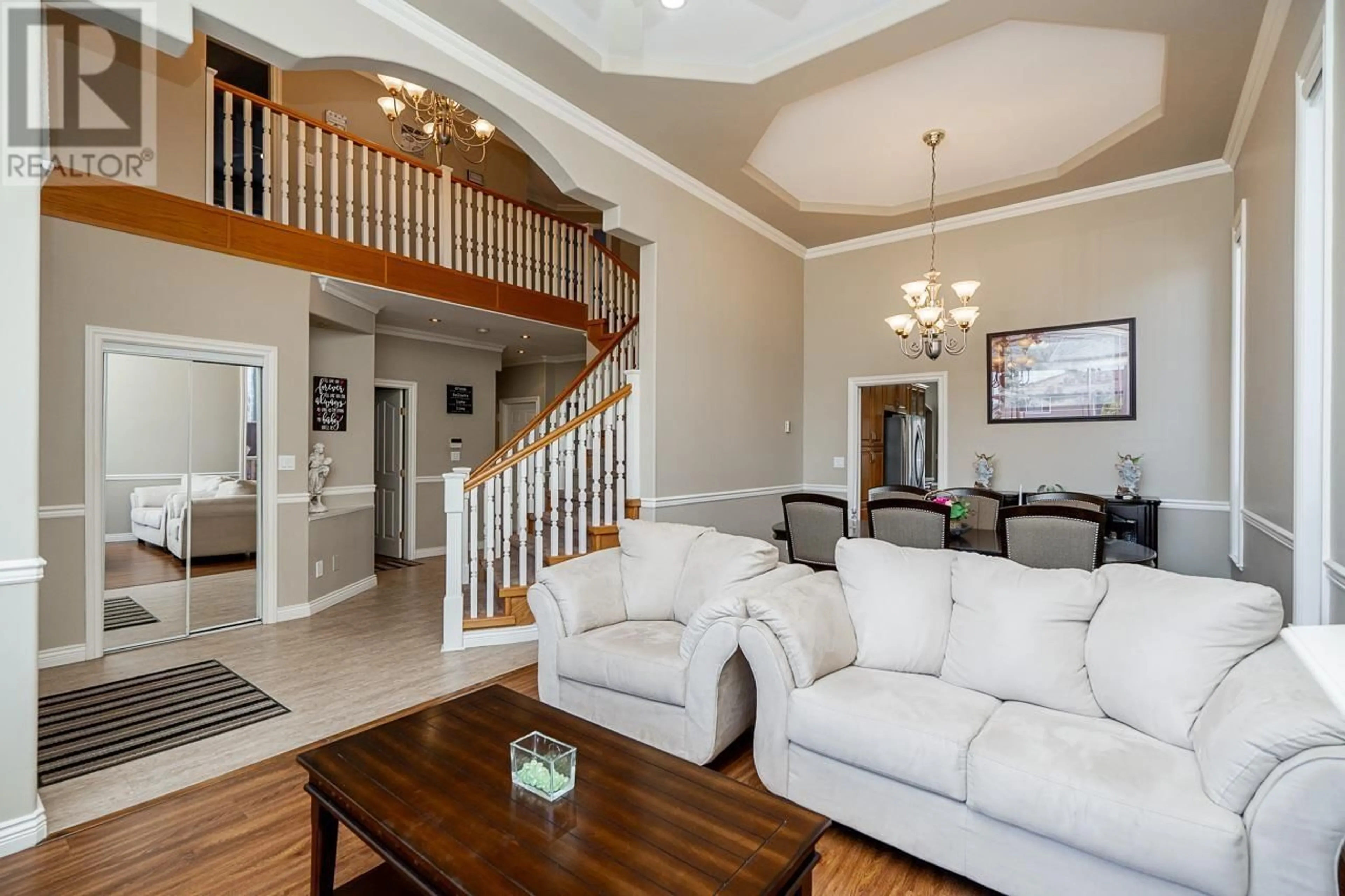 Living room with furniture, wood/laminate floor for 11720 MONTEGO STREET, Richmond British Columbia V6X1H4