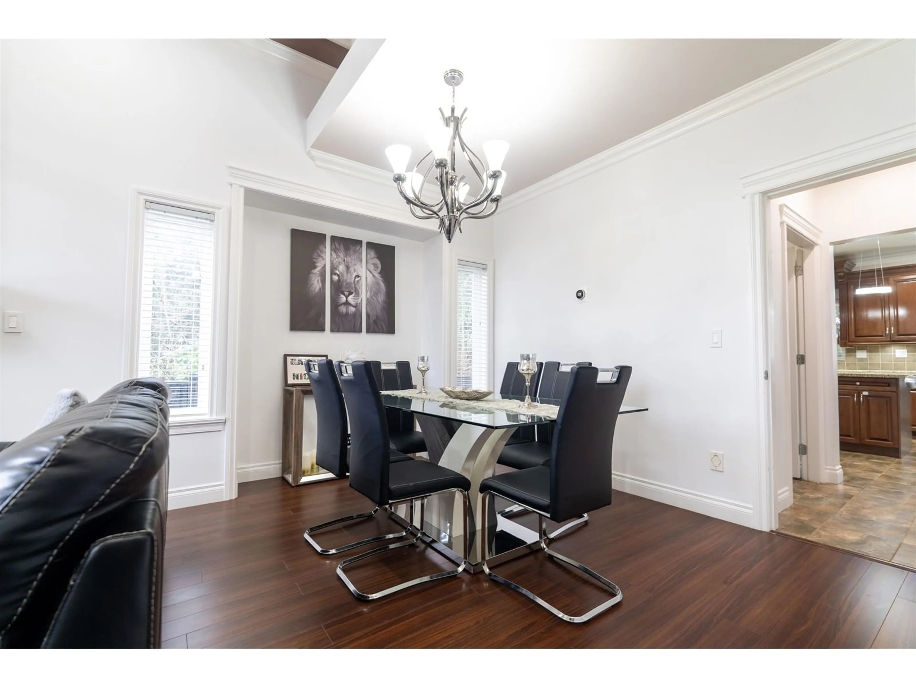 Dining room, wood/laminate floor for 7021 150 STREET, Surrey British Columbia V3S3J3