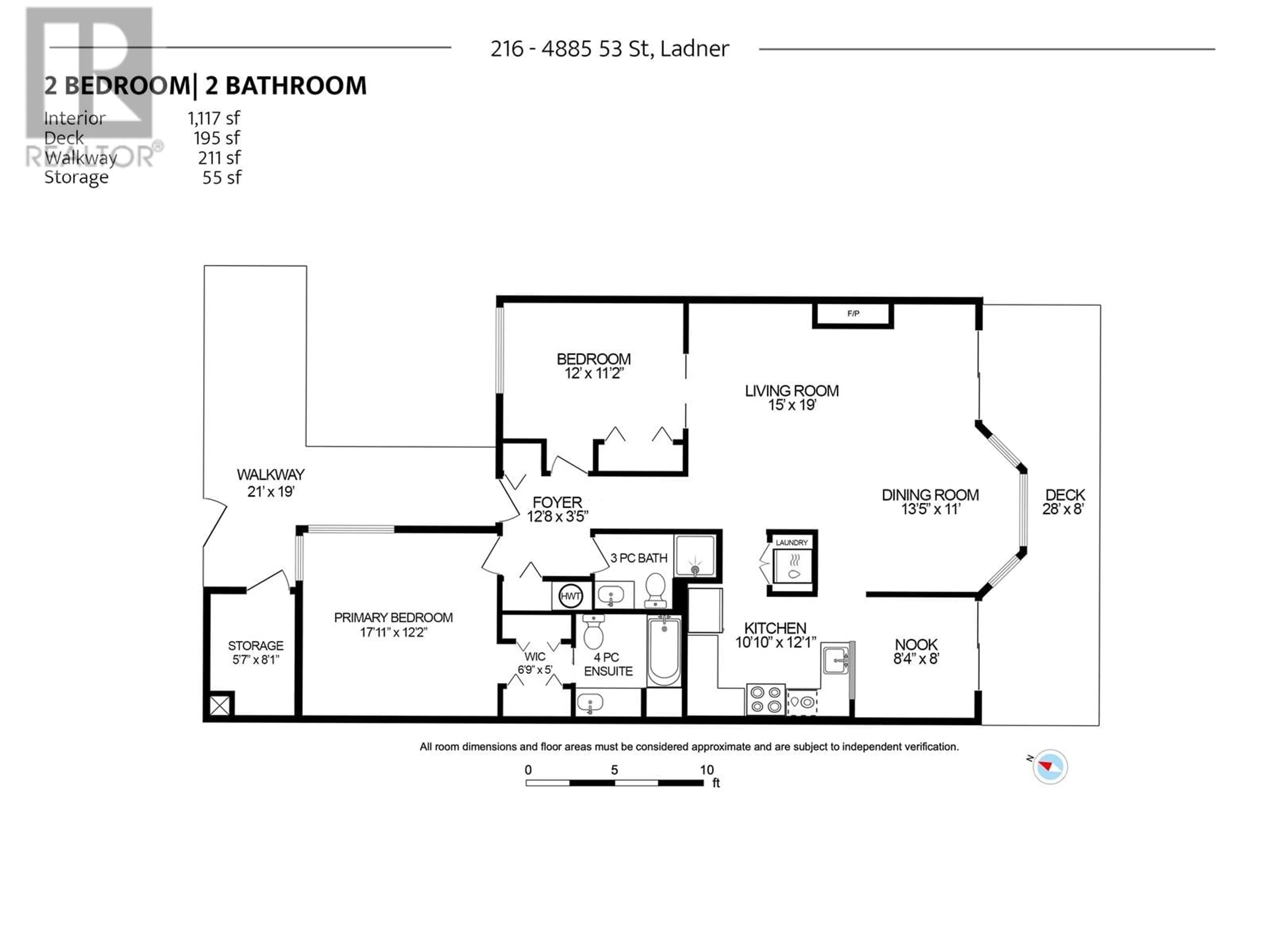 Floor plan for 216 4885 53 STREET, Delta British Columbia V4K2Z3