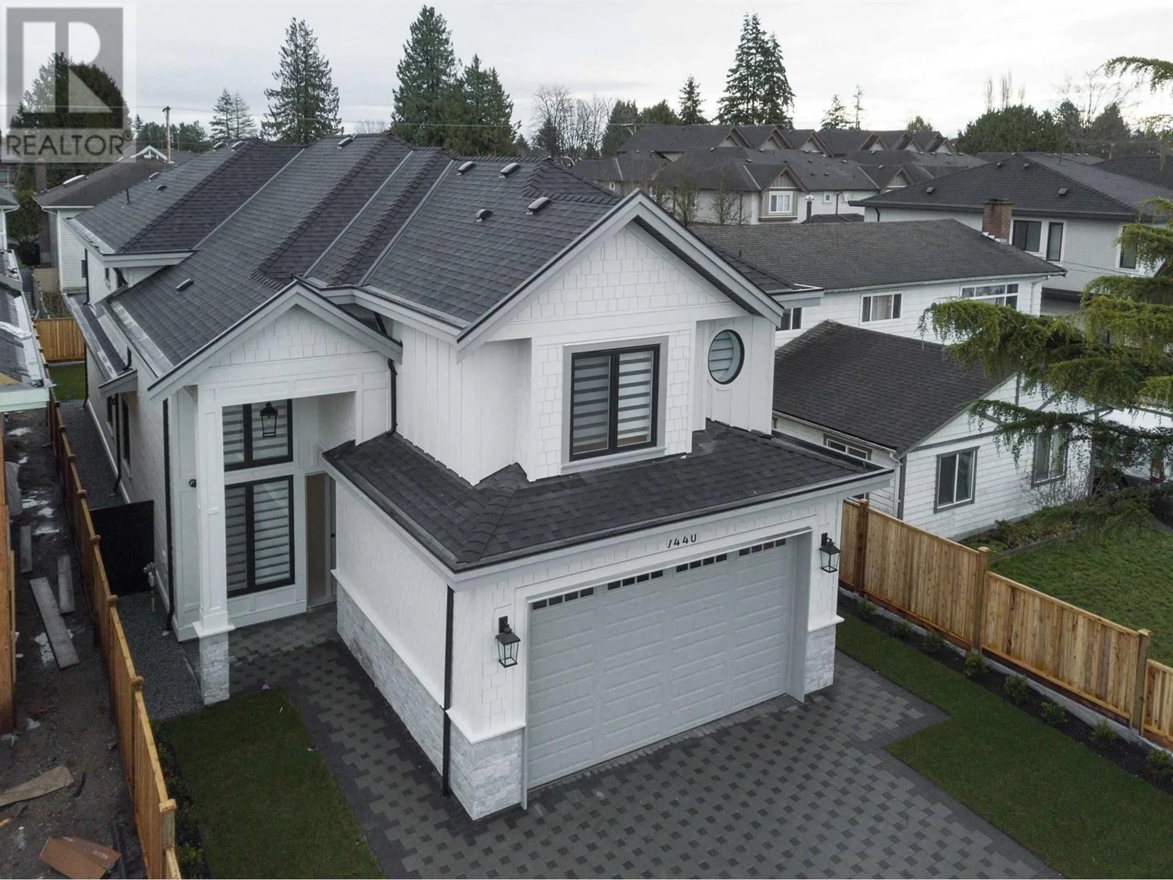 A pic from outside/outdoor area/front of a property/back of a property/a pic from drone, street for 7440 LANGTON ROAD, Richmond British Columbia V7C4B5