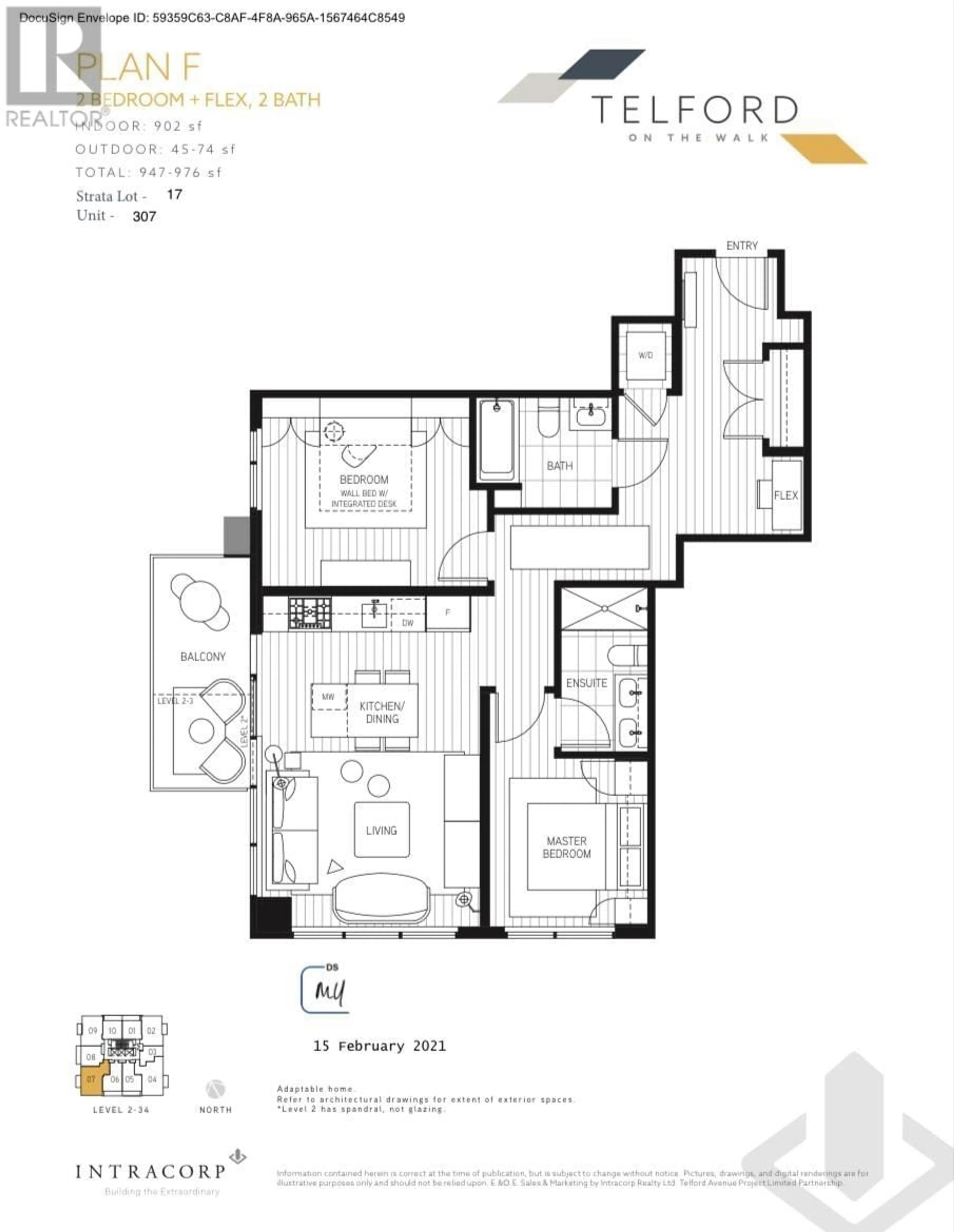 Floor plan for 307 6537 TELFORD AVENUE, Burnaby British Columbia V5H0K9