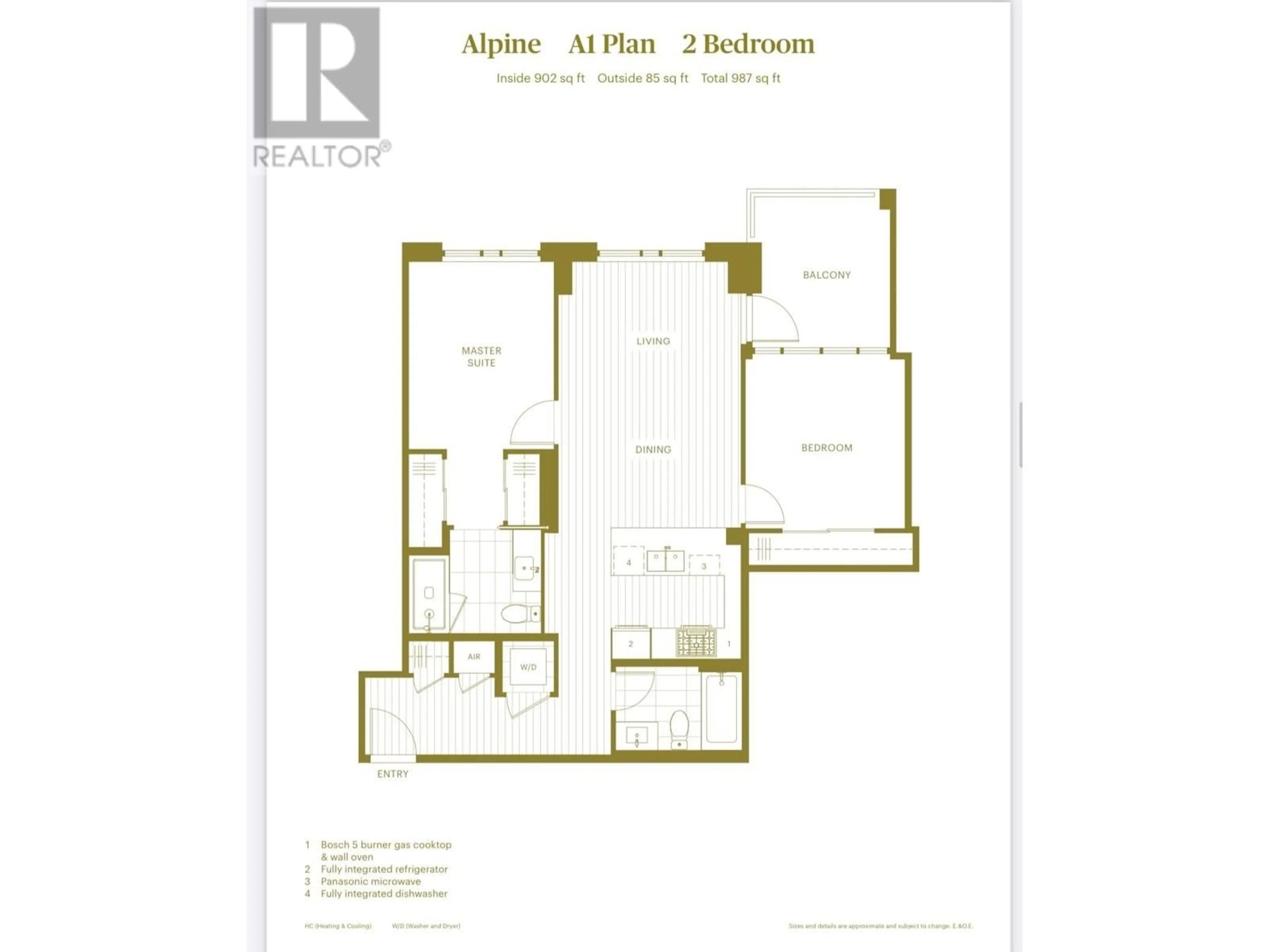 Floor plan for 901 2375 EMERY COURT, North Vancouver British Columbia V0V0V0