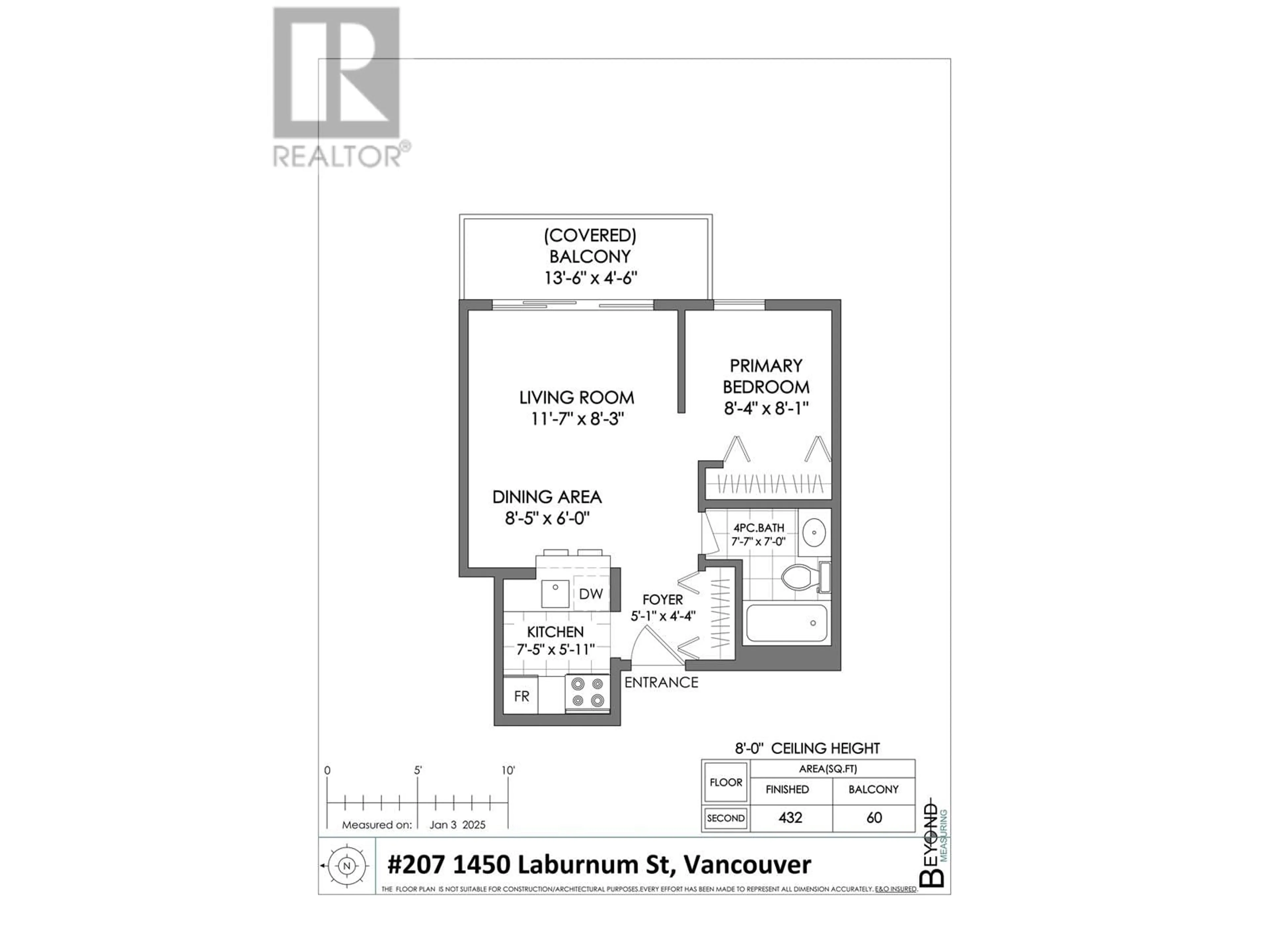 Floor plan for 207 1450 LABURNUM STREET, Vancouver British Columbia V6J3W3