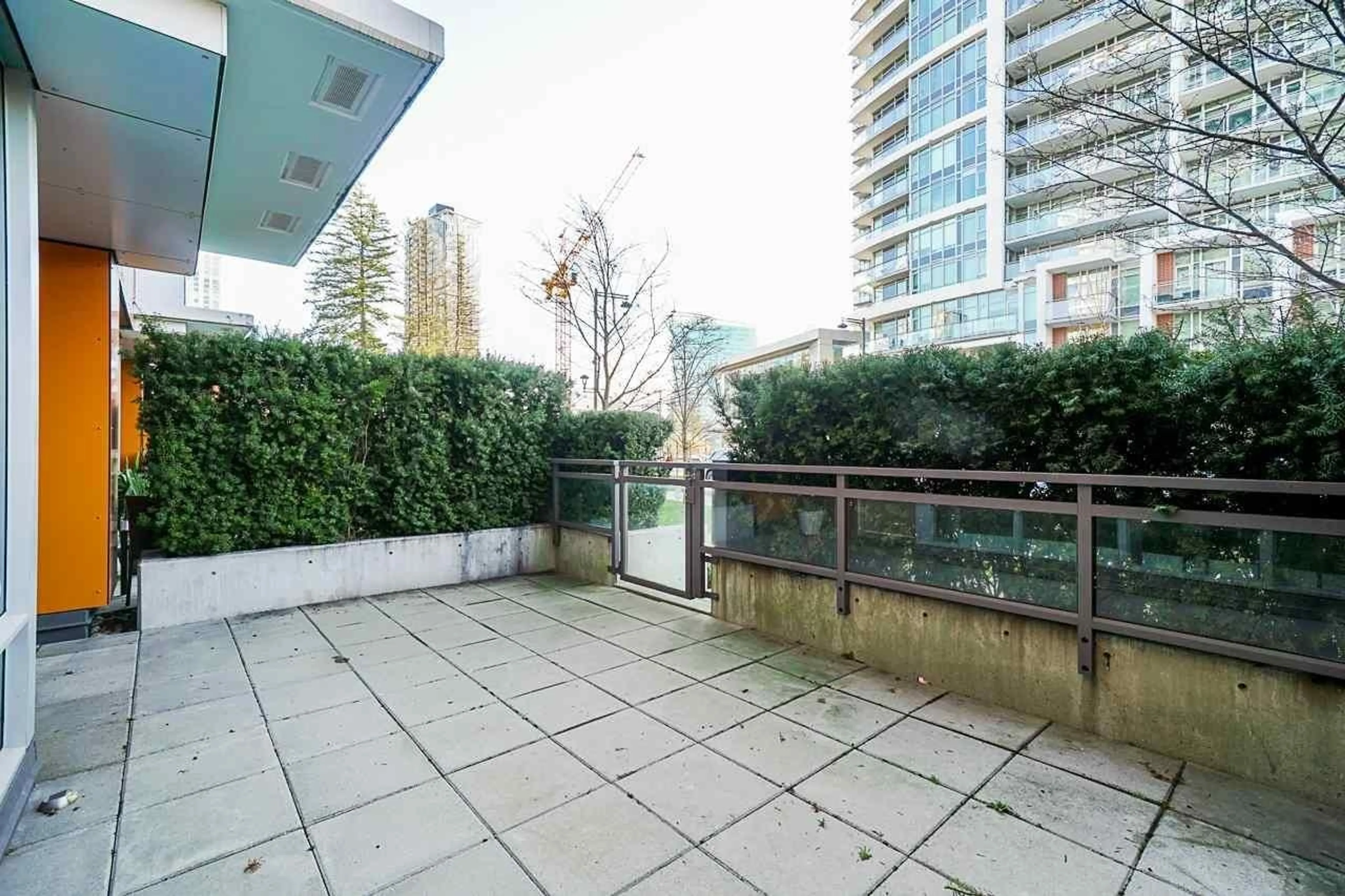 Patio, city buildings view from balcony for TH4 13303 CENTRAL AVENUE, Surrey British Columbia V3T0K6