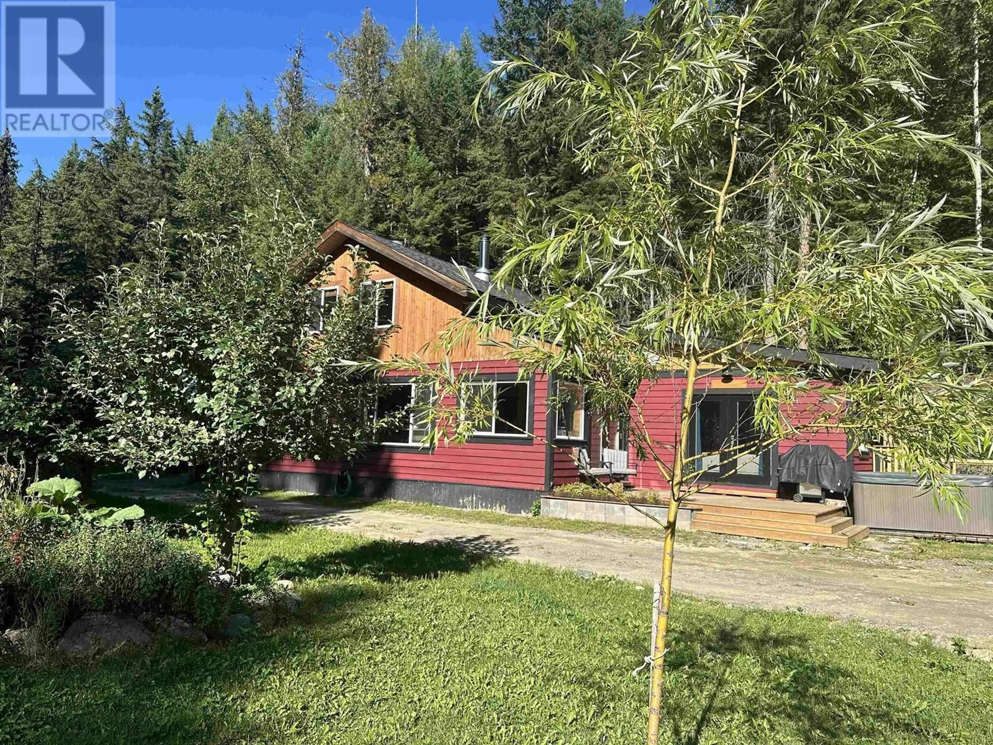 A pic from outside/outdoor area/front of a property/back of a property/a pic from drone, forest/trees view for 5973 CEDAR CREEK ROAD, Likely British Columbia V0L1N0