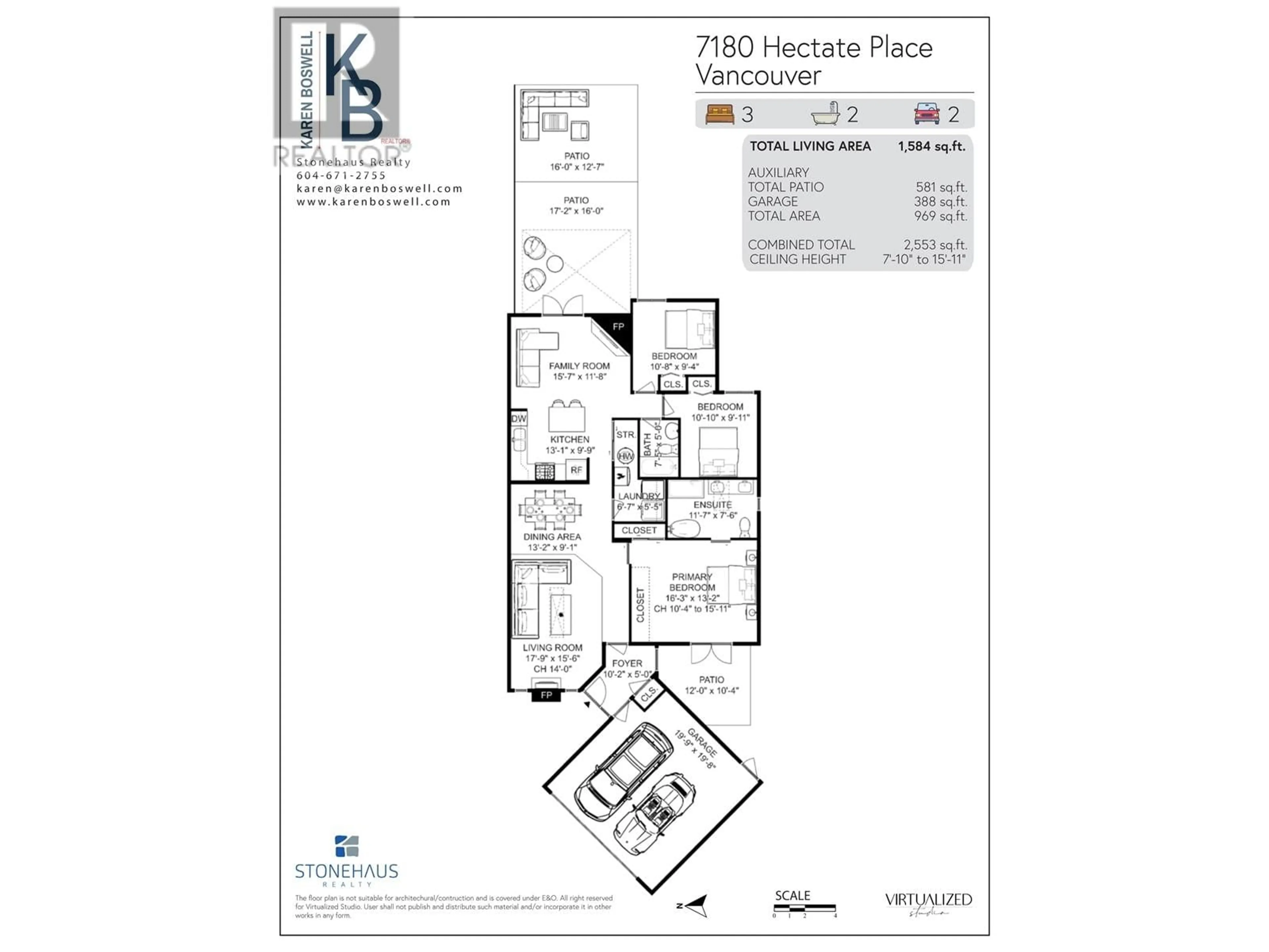 Floor plan for 7180 HECATE PLACE, Vancouver British Columbia V5S4C4