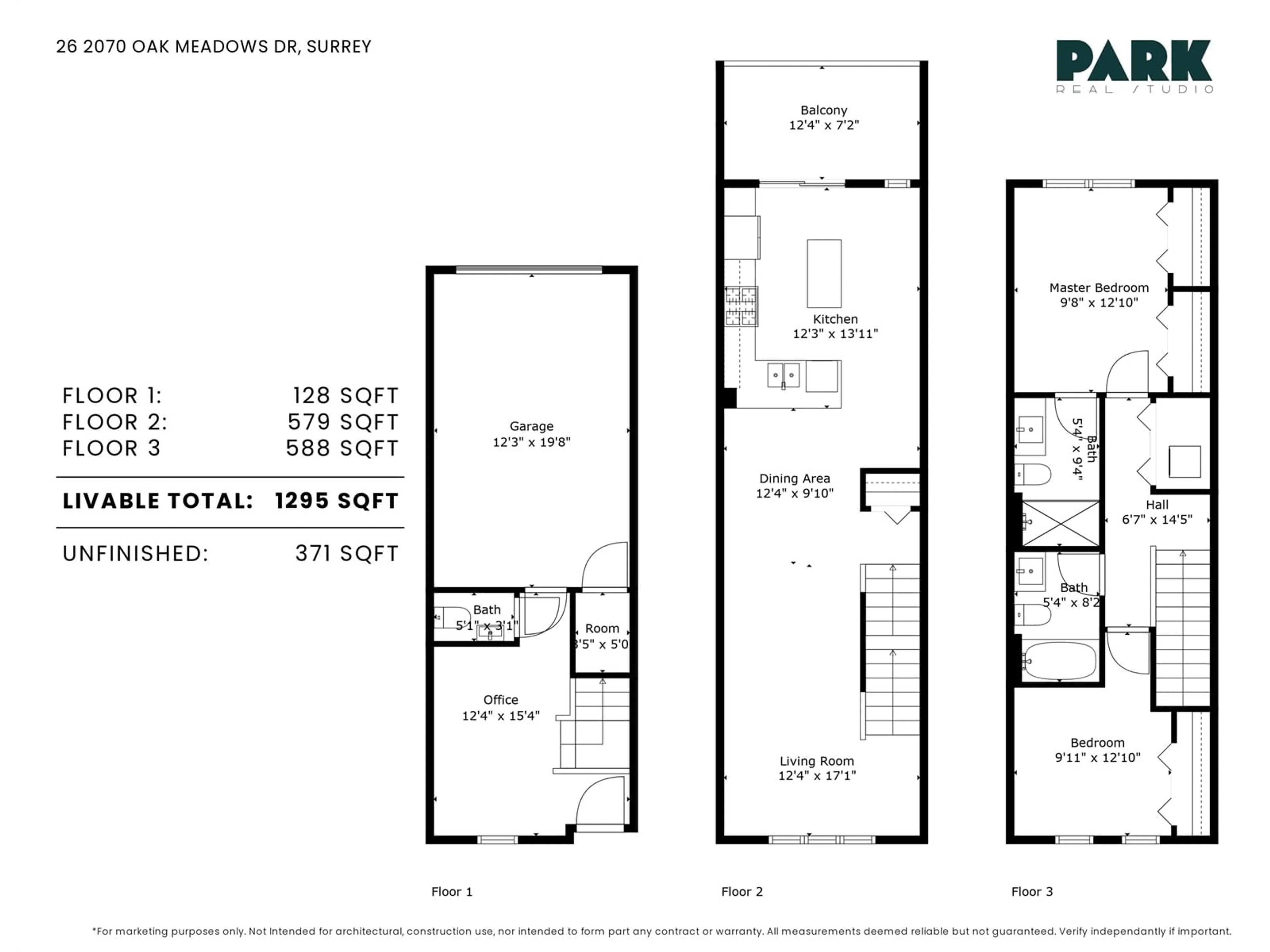 Floor plan for 26 2070 OAK MEADOWS DRIVE, Surrey British Columbia V3Z1J1