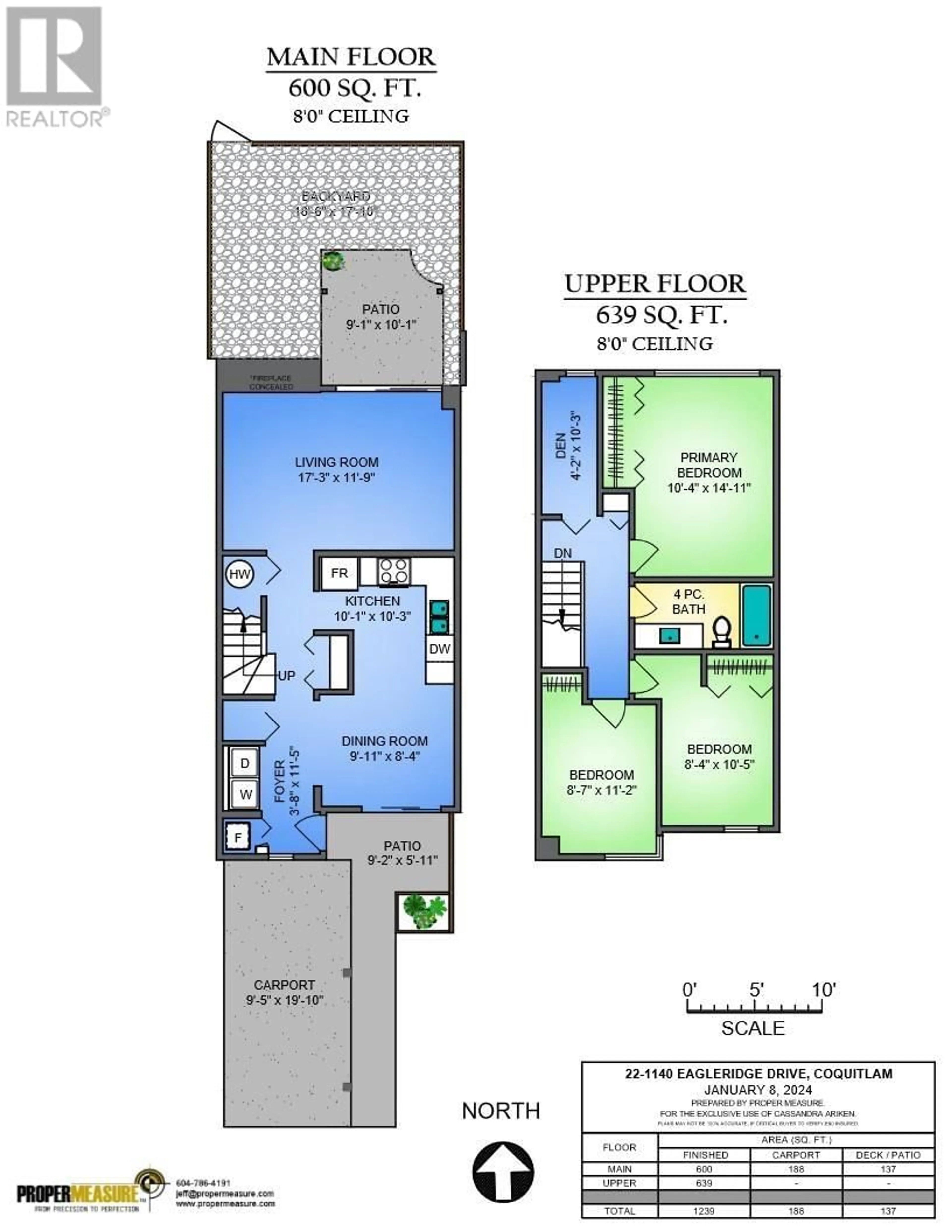 Floor plan for 22 1140 EAGLERIDGE DRIVE, Coquitlam British Columbia V3E1C2