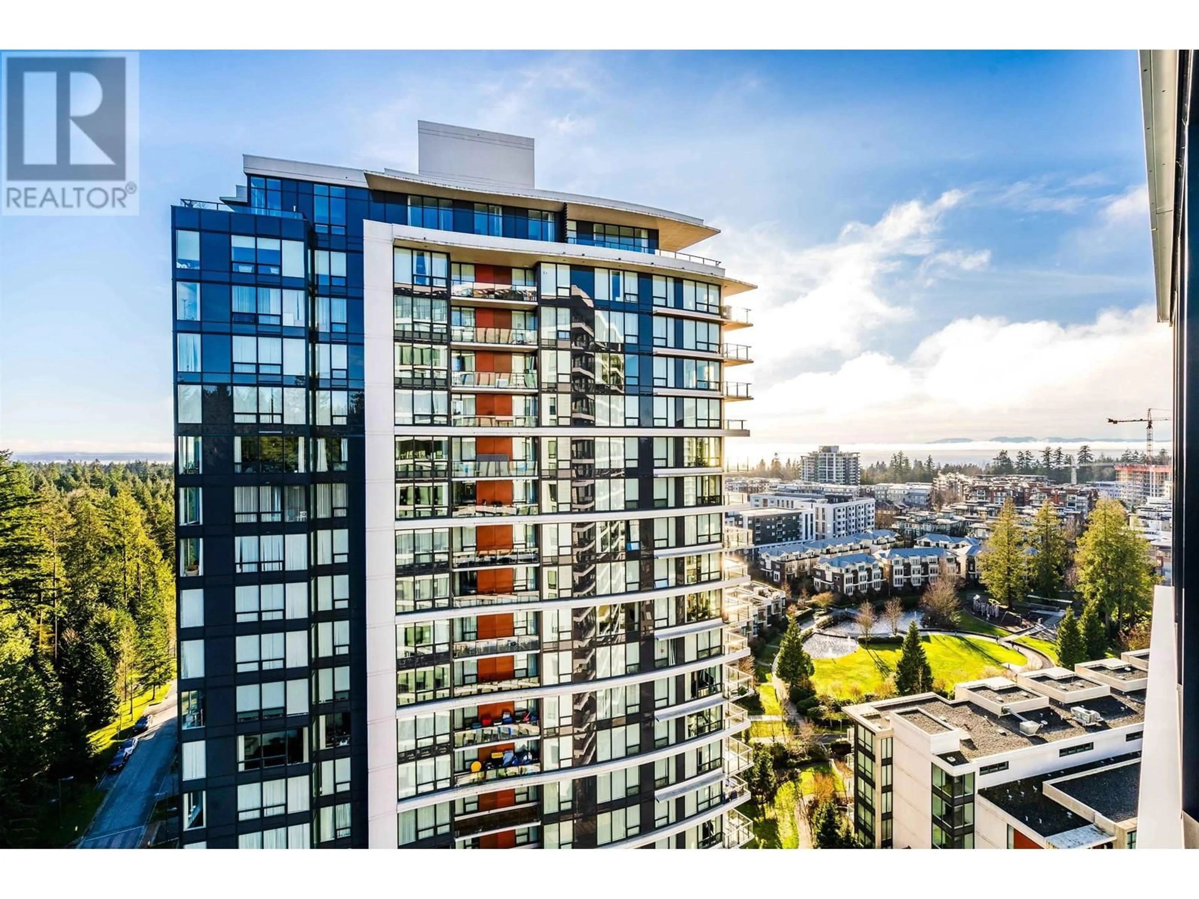 A pic from outside/outdoor area/front of a property/back of a property/a pic from drone, city buildings view from balcony for 1606 5629 BIRNEY AVENUE, Vancouver British Columbia V6S0L5