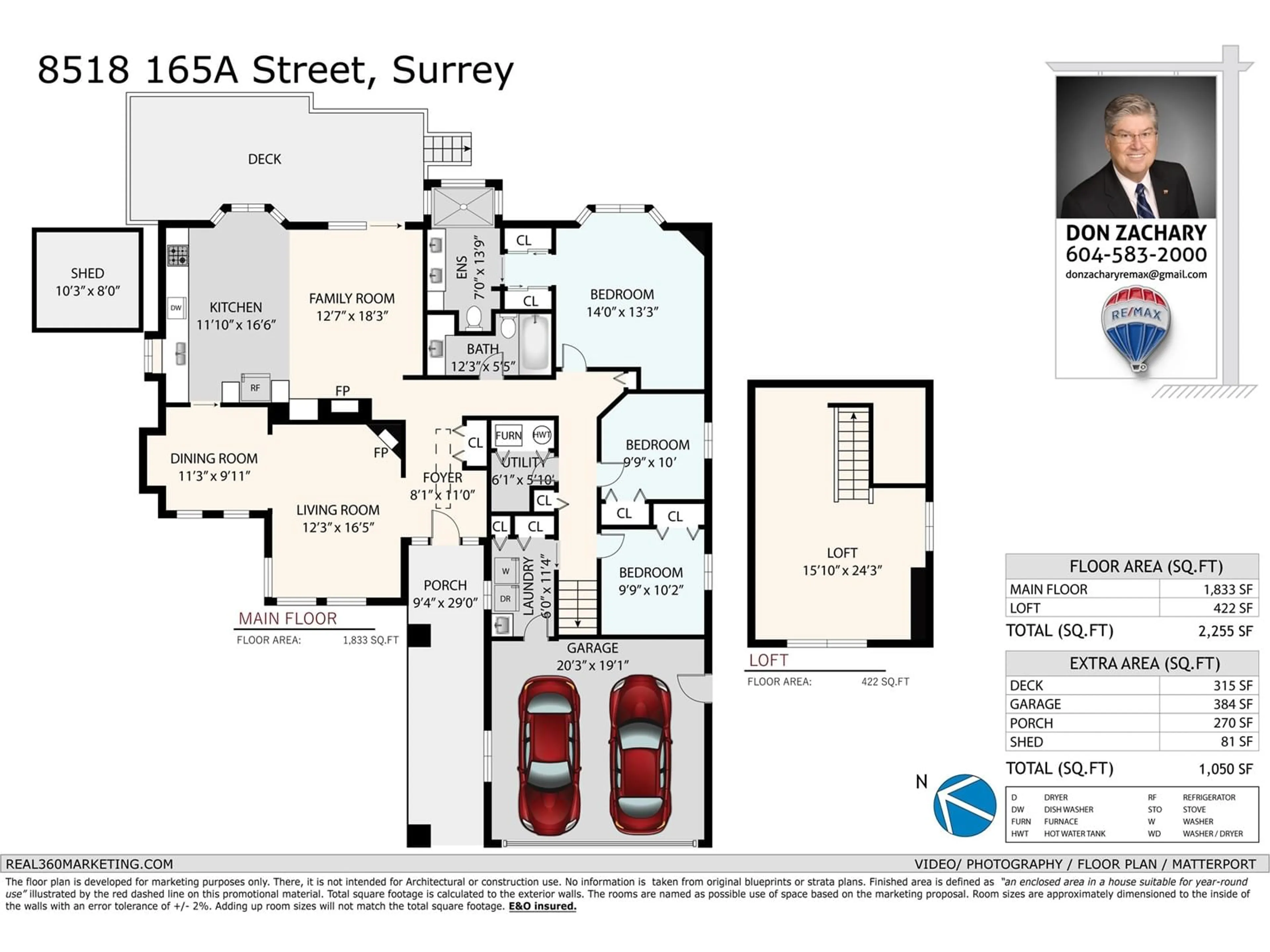 Floor plan for 8518 165A STREET, Surrey British Columbia V4N3H2