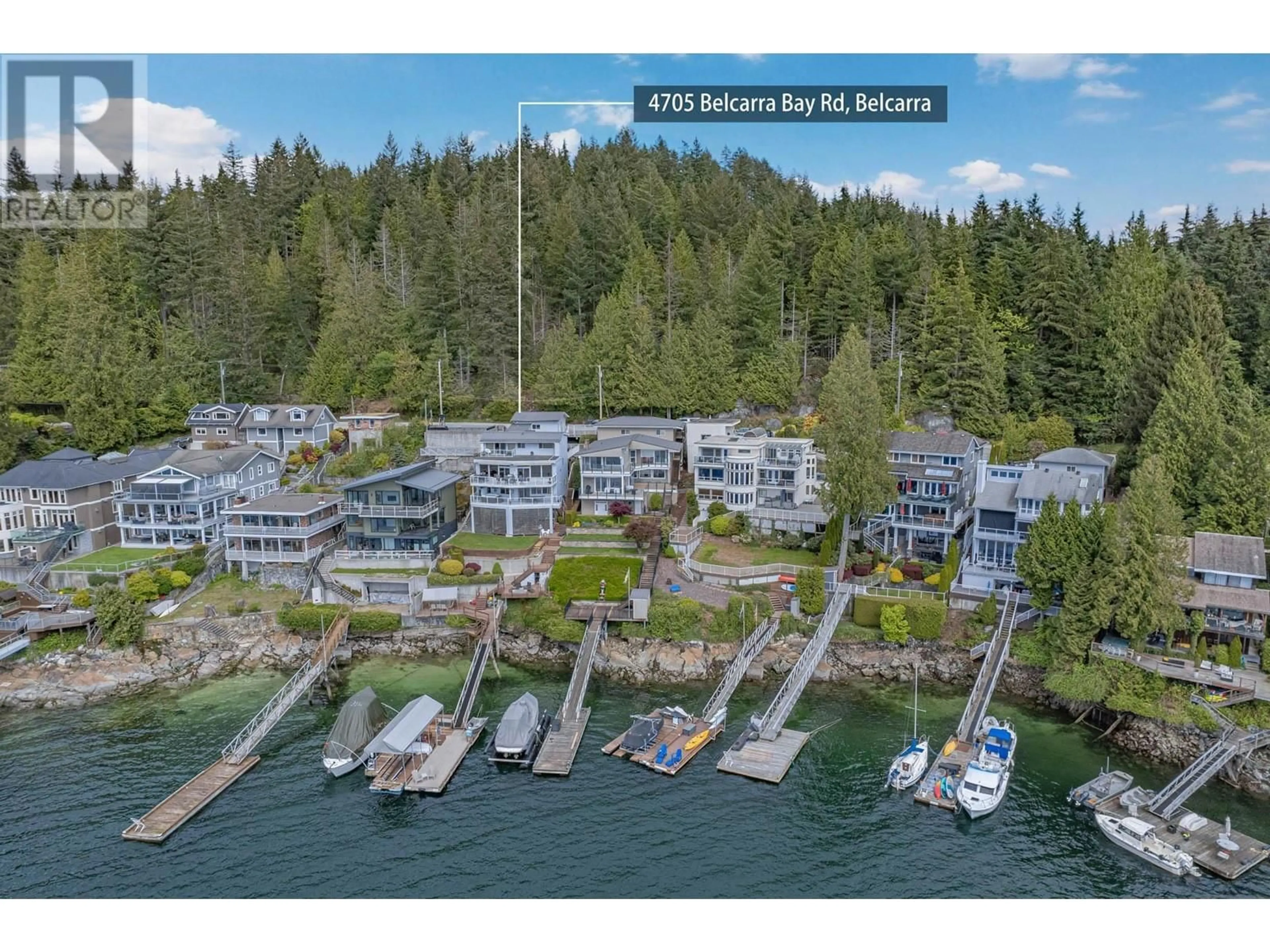 A pic from outside/outdoor area/front of a property/back of a property/a pic from drone, water/lake/river/ocean view for 4705 BELCARRA BAY ROAD, Belcarra British Columbia V3H4P6